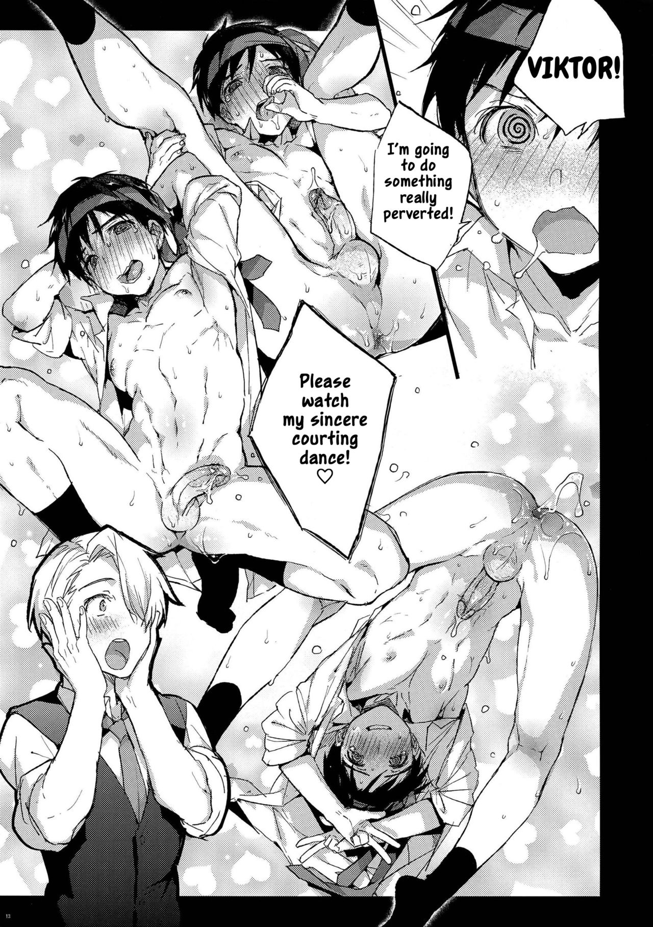 Katsuki Yuuri no Chokuchou ni Vodka o Sosogikonde xxx Saseru | Let’s Pour Vodka inside Katsuki Yuuri’s Asshole and XXX Him After - Page 12