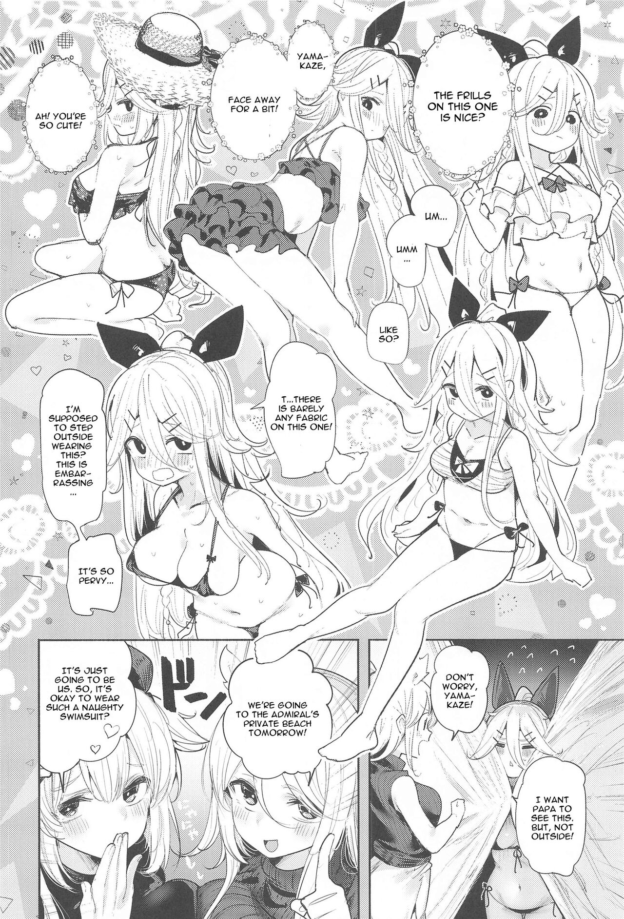 Yamakaze-chan to Private Beach de Yuuwaku Kozukuri Sex - Page 3