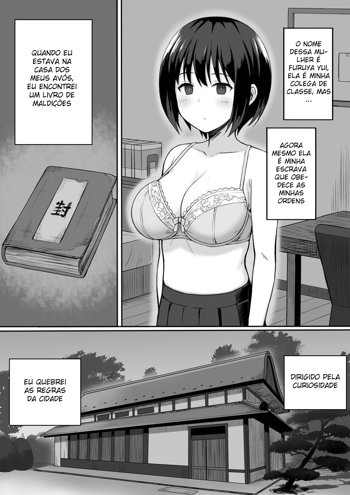 A História de Como Tornei Minha Colega de Classe o meu Onahole Através de uma Maldição de Obediência - Page 3