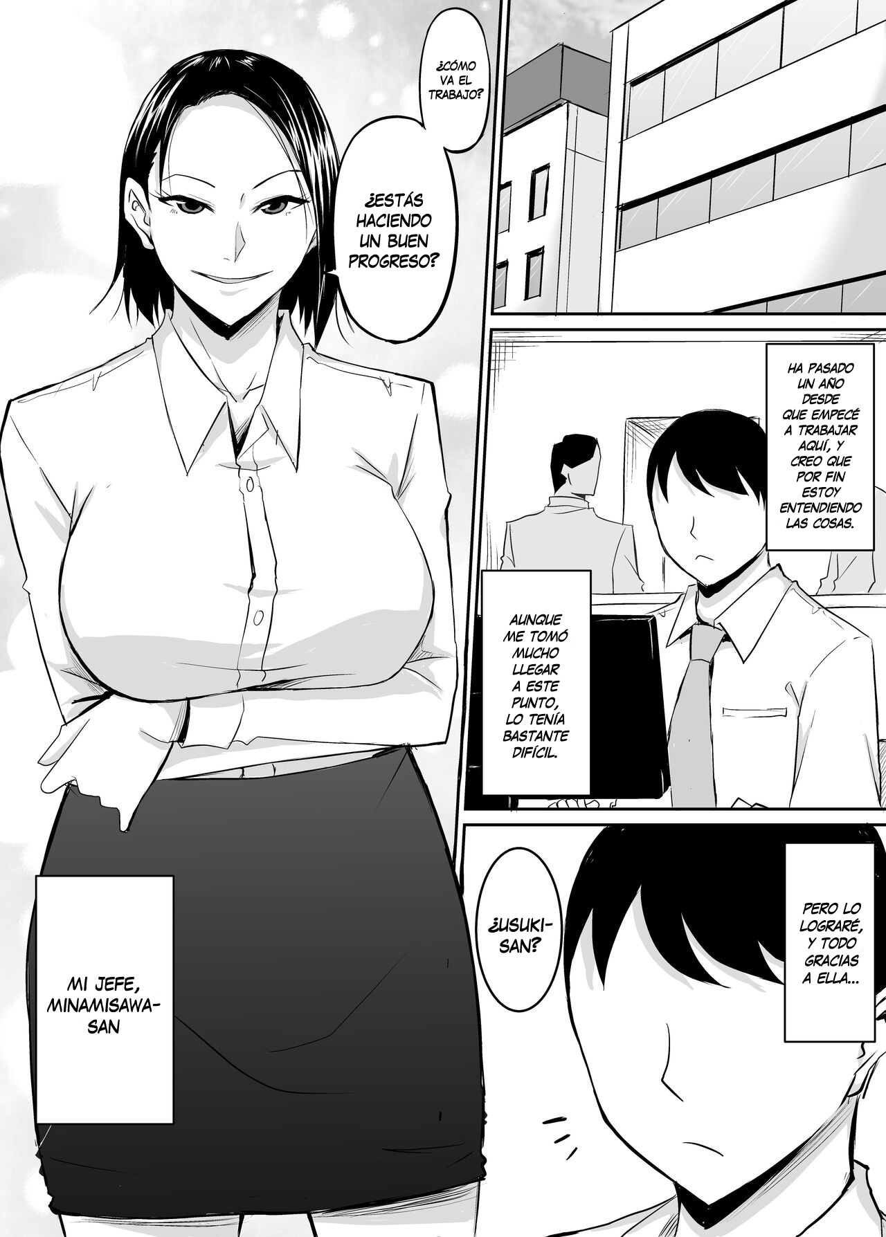 Akogare no Onna Joushi ga Douryou no Charao ni Otosareru Hanashi - Page 2