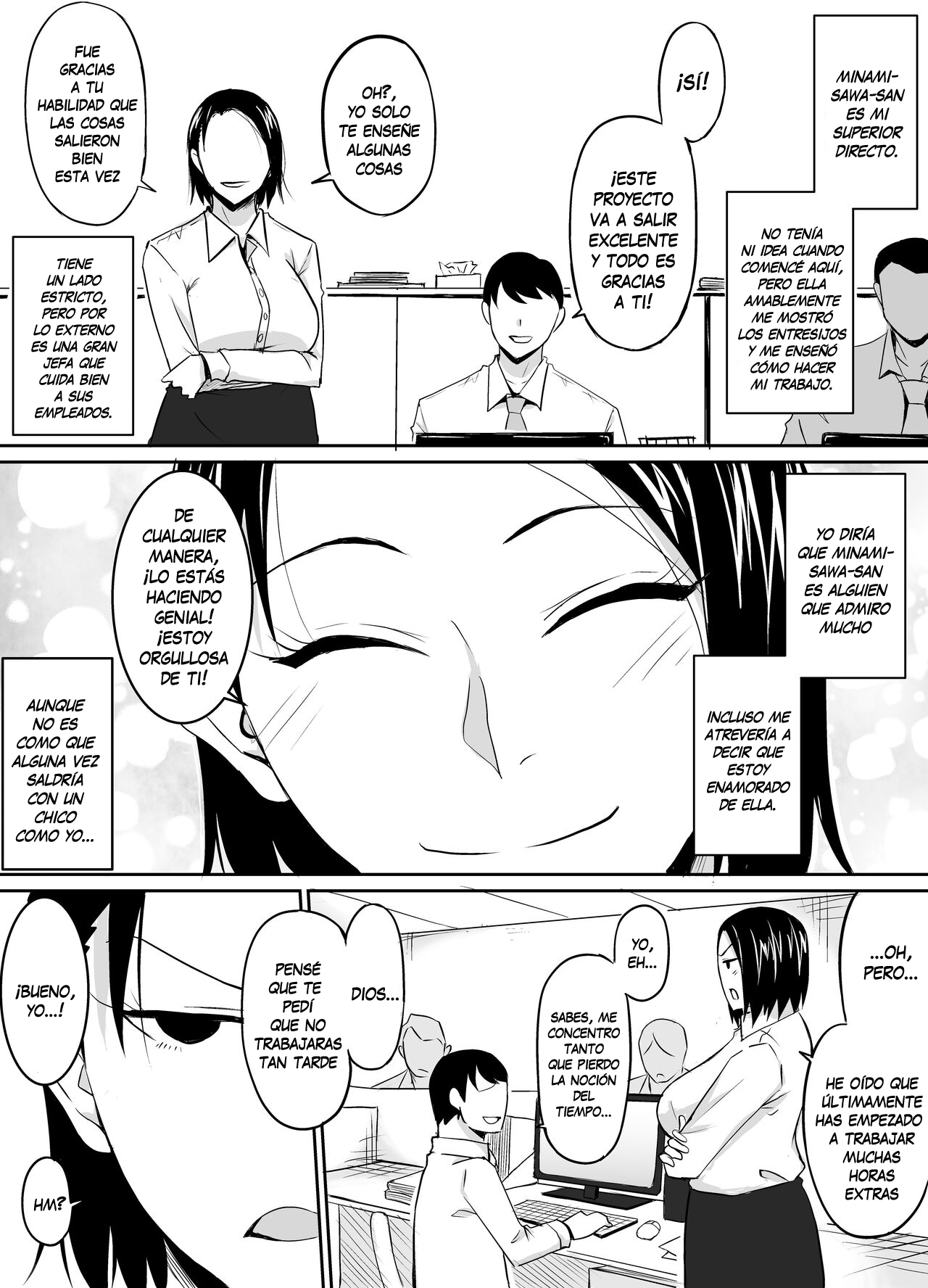 Akogare no Onna Joushi ga Douryou no Charao ni Otosareru Hanashi - Page 3