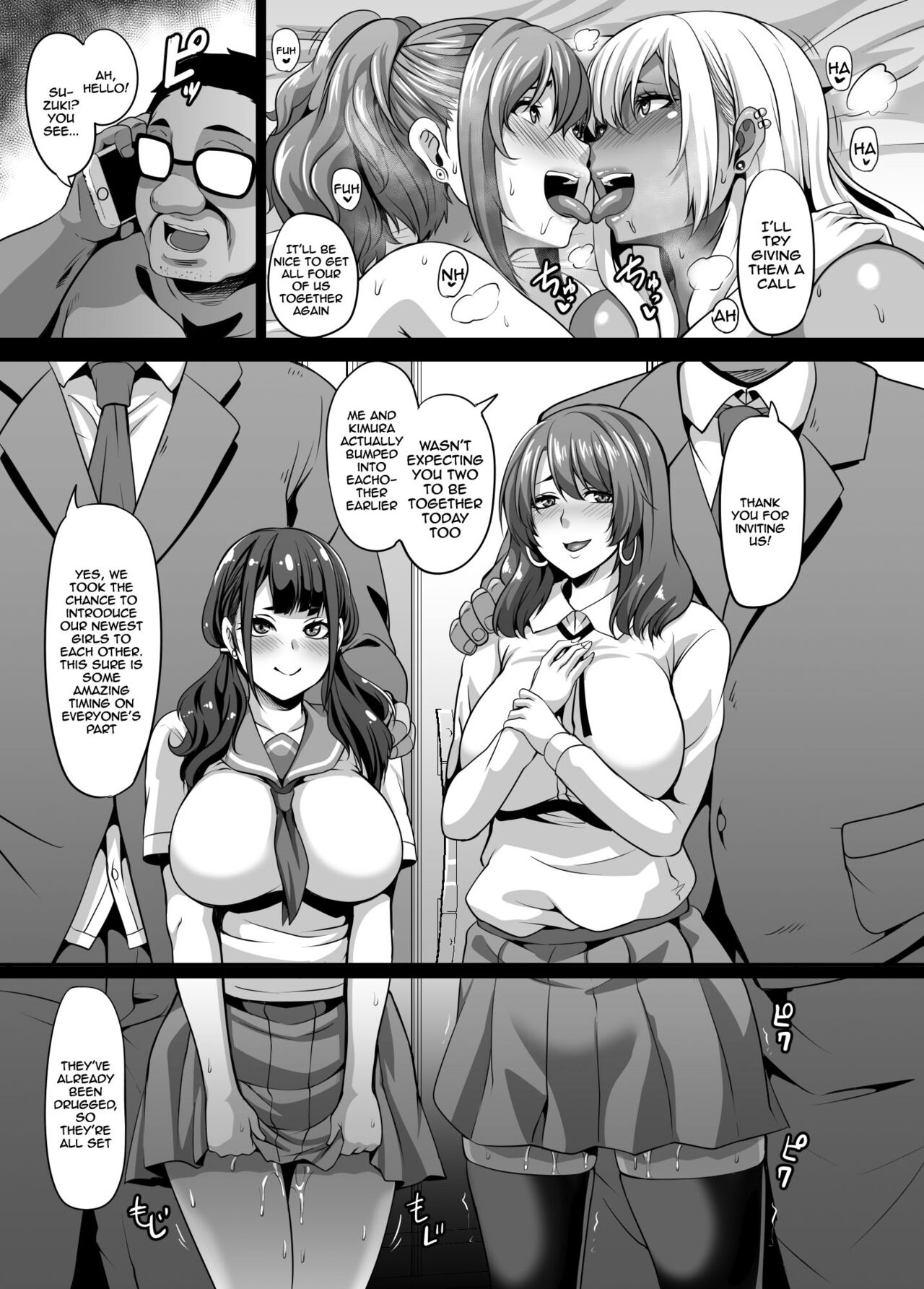 Papa Katsu Gyaru to Kimeseku kara no Ran Pako | A Sugar Daddy And The Gyaru Girls He Pays To Have An Orgy With Him - Page 32