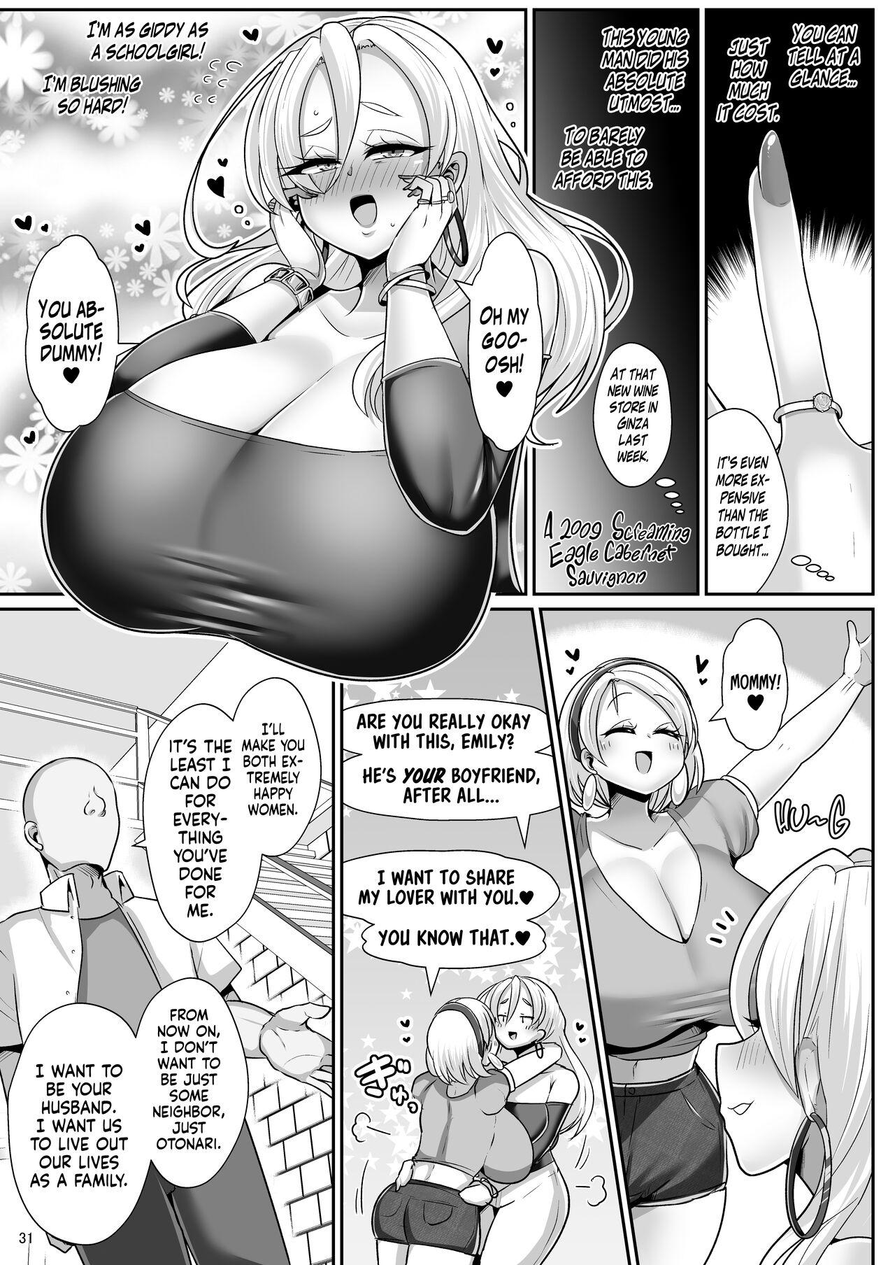 H Daisuki Kinpatsu Hakujin Bakunyuu Ryuugakusei ga Tonari no Heya ni Hikkoshite Kita!! 3 - Page 32