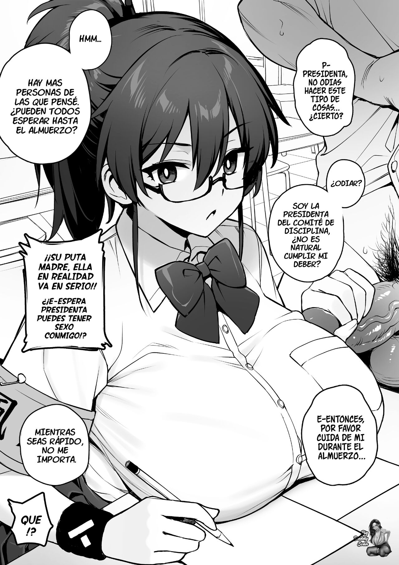 Atarashii Fuuki Iinchou wa Mune ga Ookii to Iu Uwasa ga Aru | Se Rumorea Que La Nueva Presidenta Del Comité Disciplinario Tiene Unos Pechos Enormes 1 - Page 6