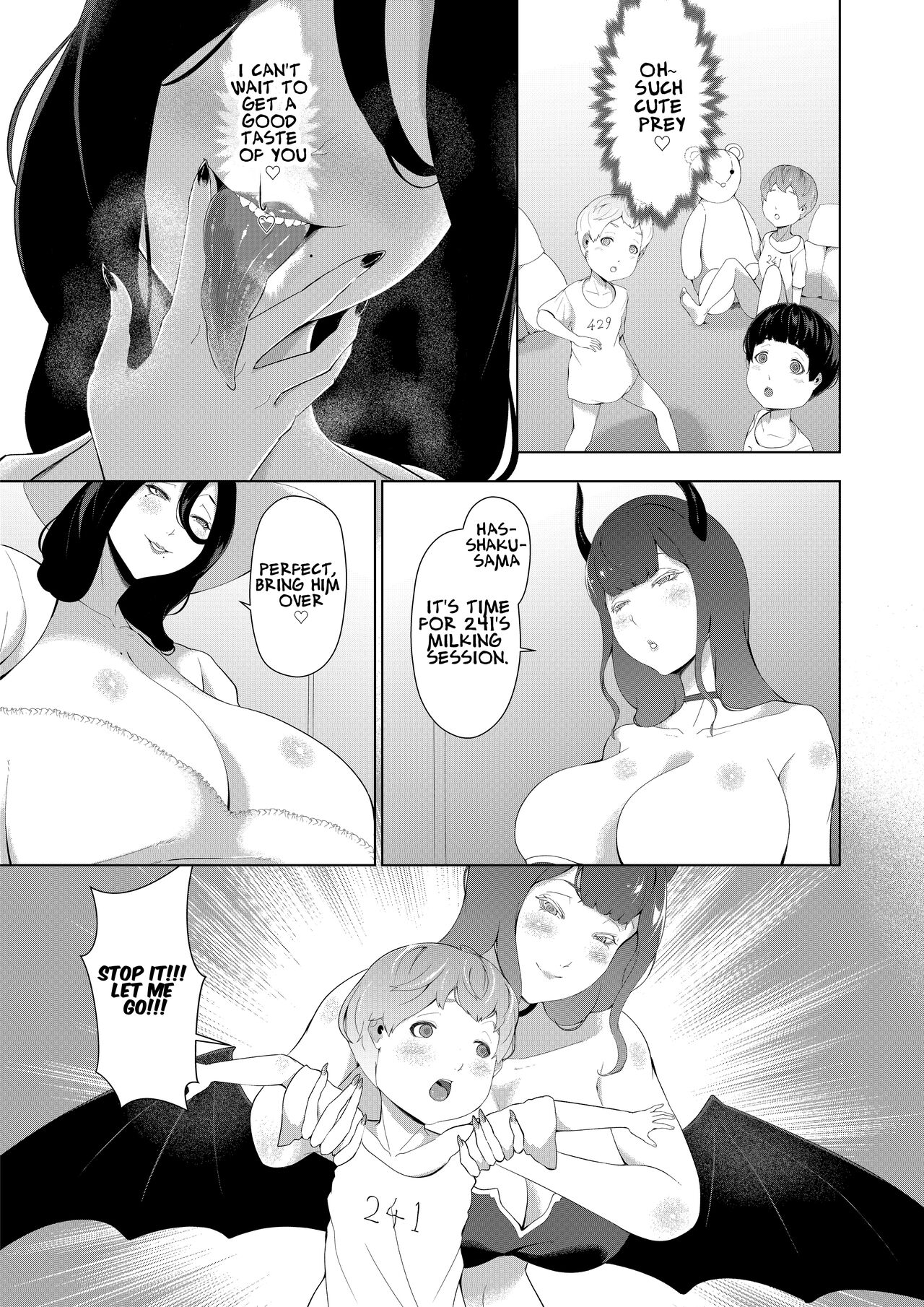 Giant Woman Island – Shota’s Forced Squeezing ~ Hasshaku-sama and Red Demon Edition ~ - Page 3
