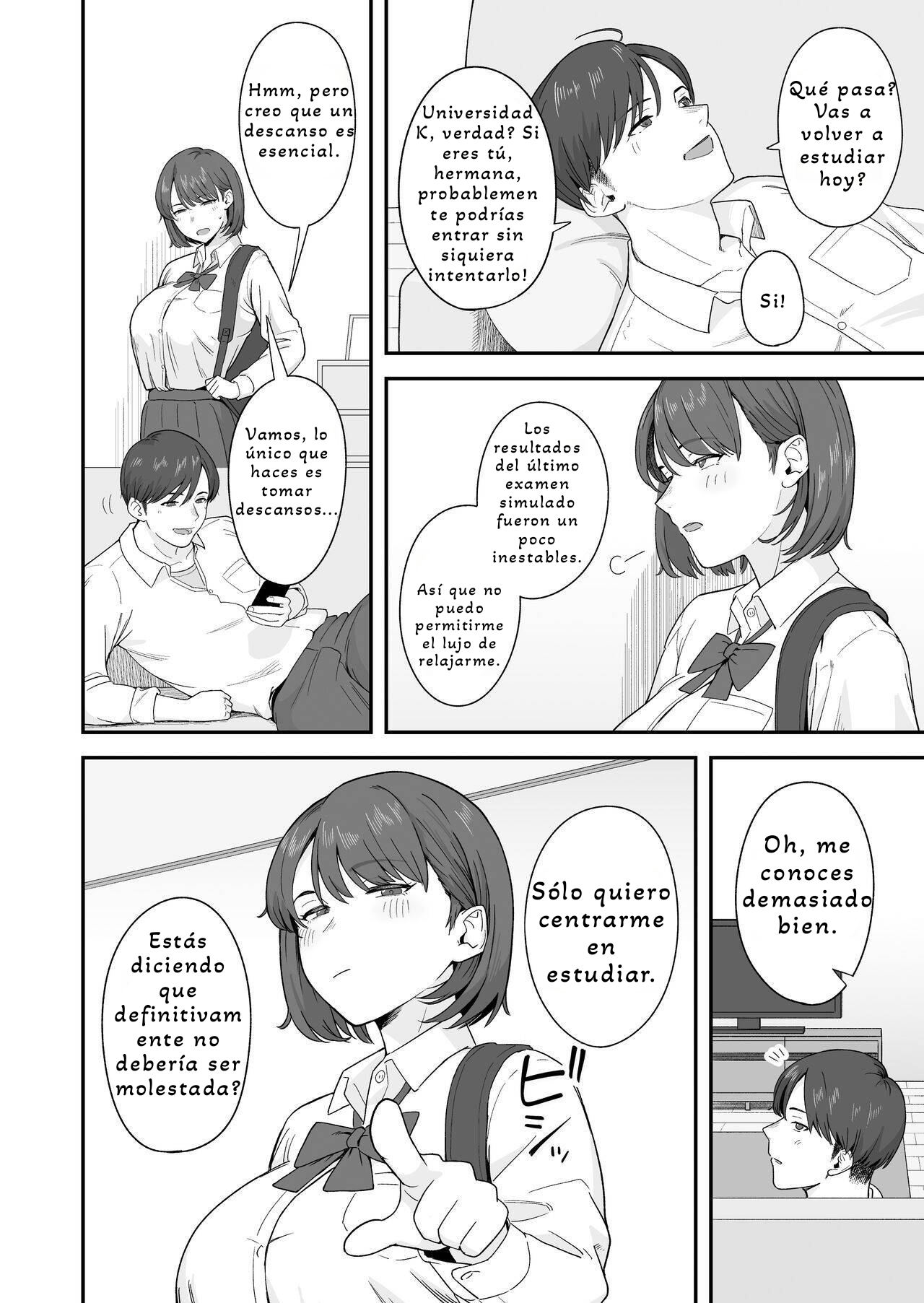 Benkyou ni Shuuchuu shitai Muttsuri na Ane wa, Karada no Aishou Bacchiri na Otouto no Sasoi o Kotowarenai - Page 4