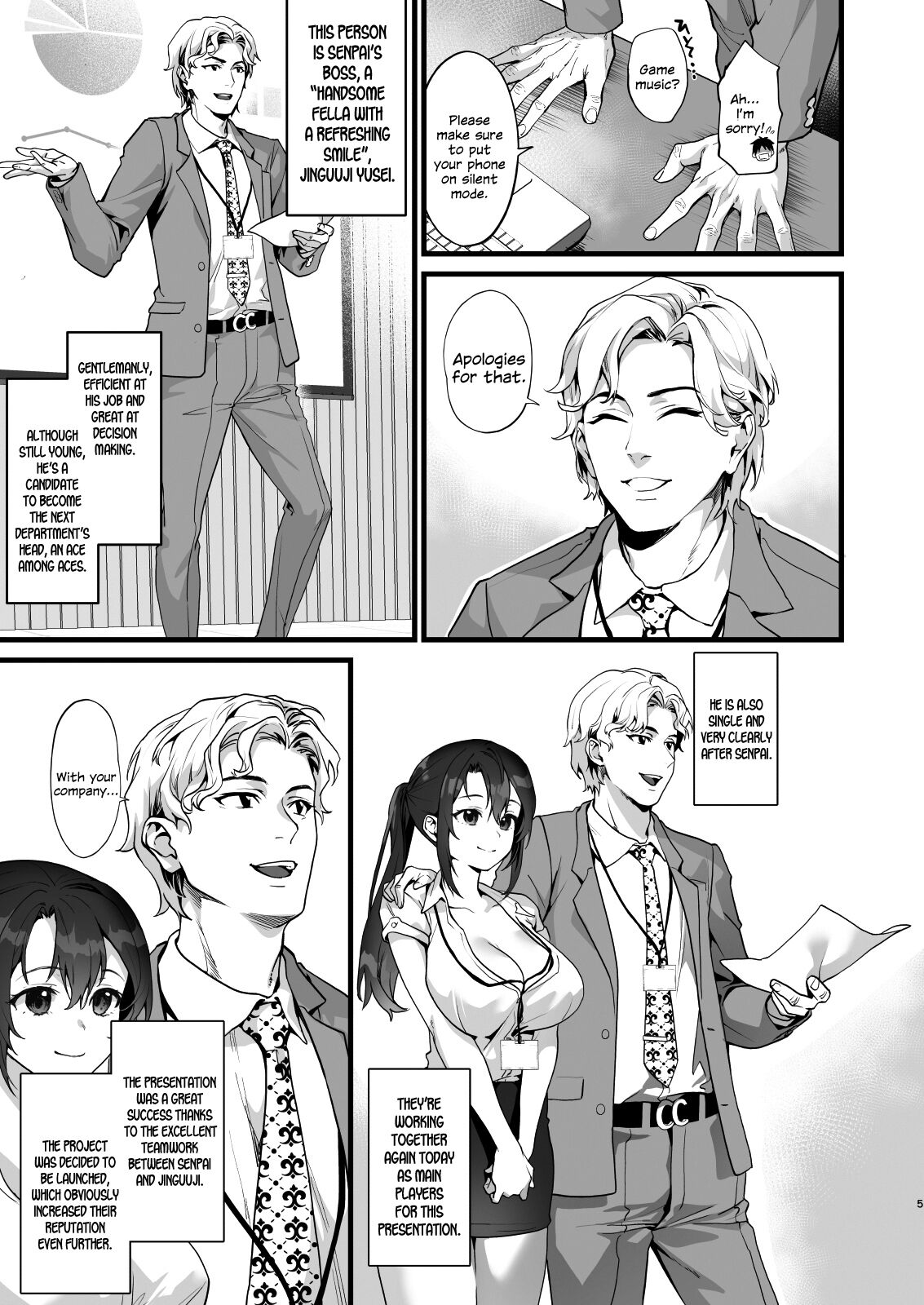 Heisha Zenin Oshi de Ero Kyonyuu no Senpai Ore ni dake Amaama Ecchi de Mesu Kairaku Ochi - Page 5