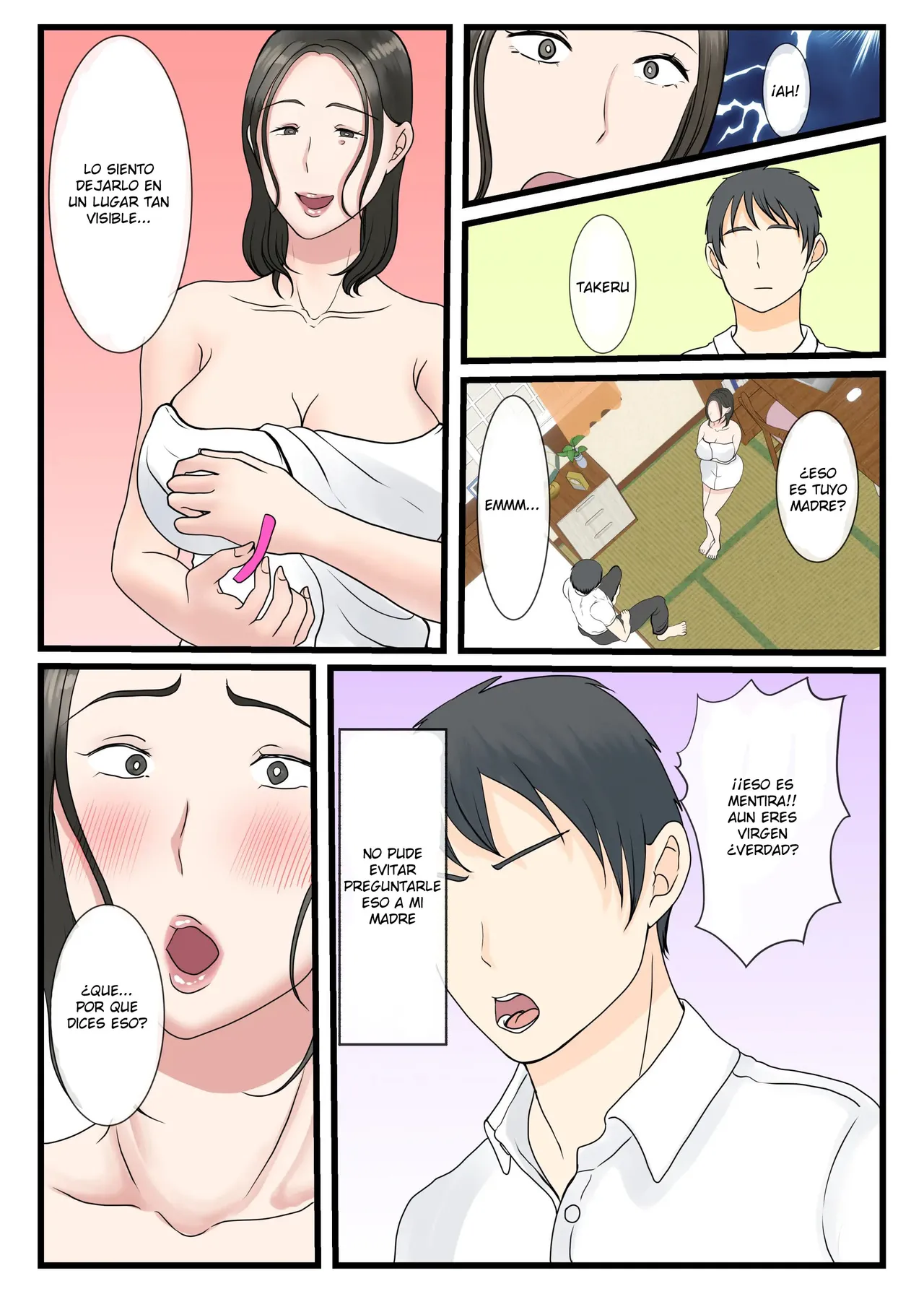 hojo no Haha wa Musuko ni Dakarete Ko o Haramu | Una Madre Virgen ConsibeE Un Hijo Con Su Hijo - Page 11