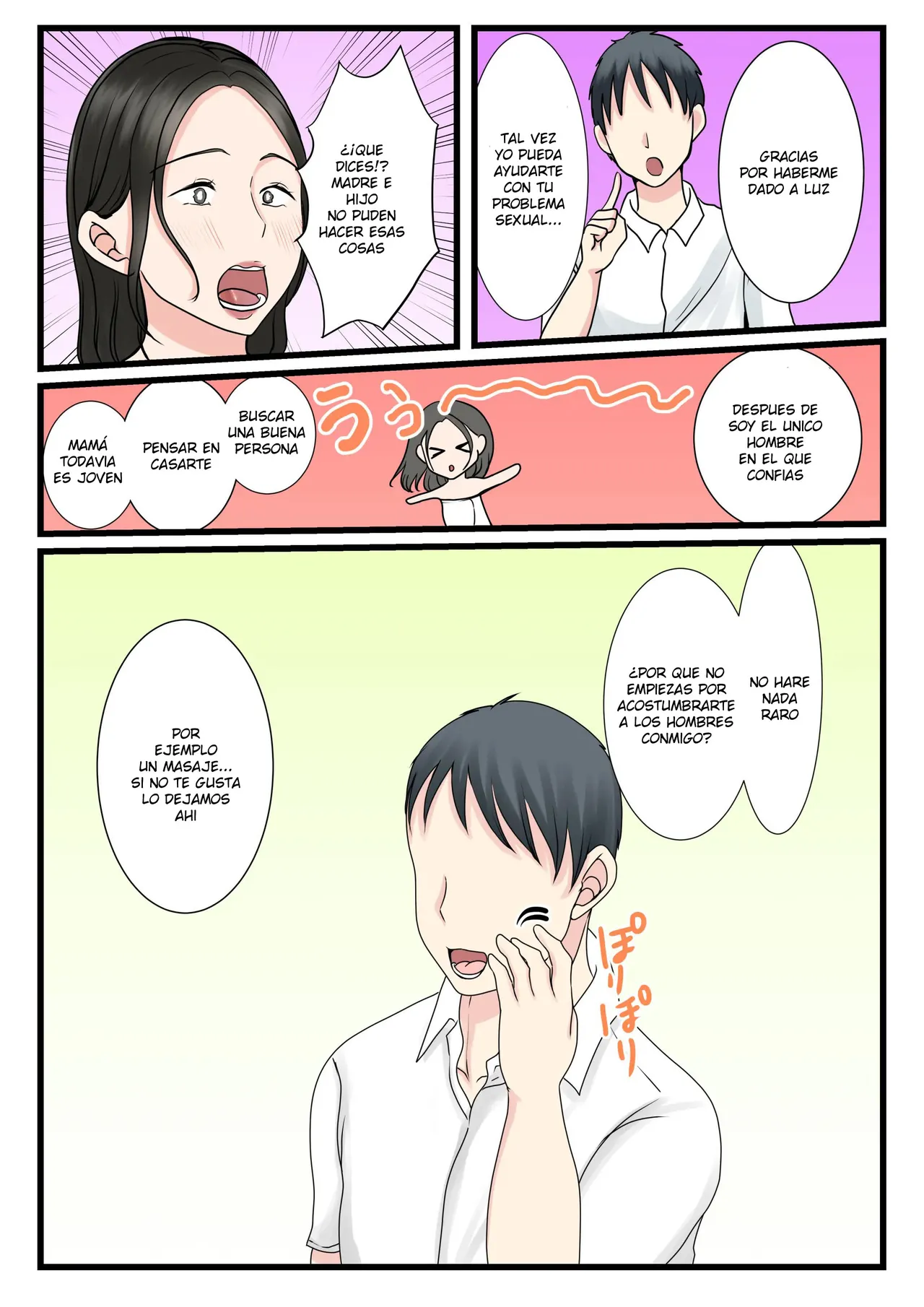 hojo no Haha wa Musuko ni Dakarete Ko o Haramu | Una Madre Virgen ConsibeE Un Hijo Con Su Hijo - Page 13