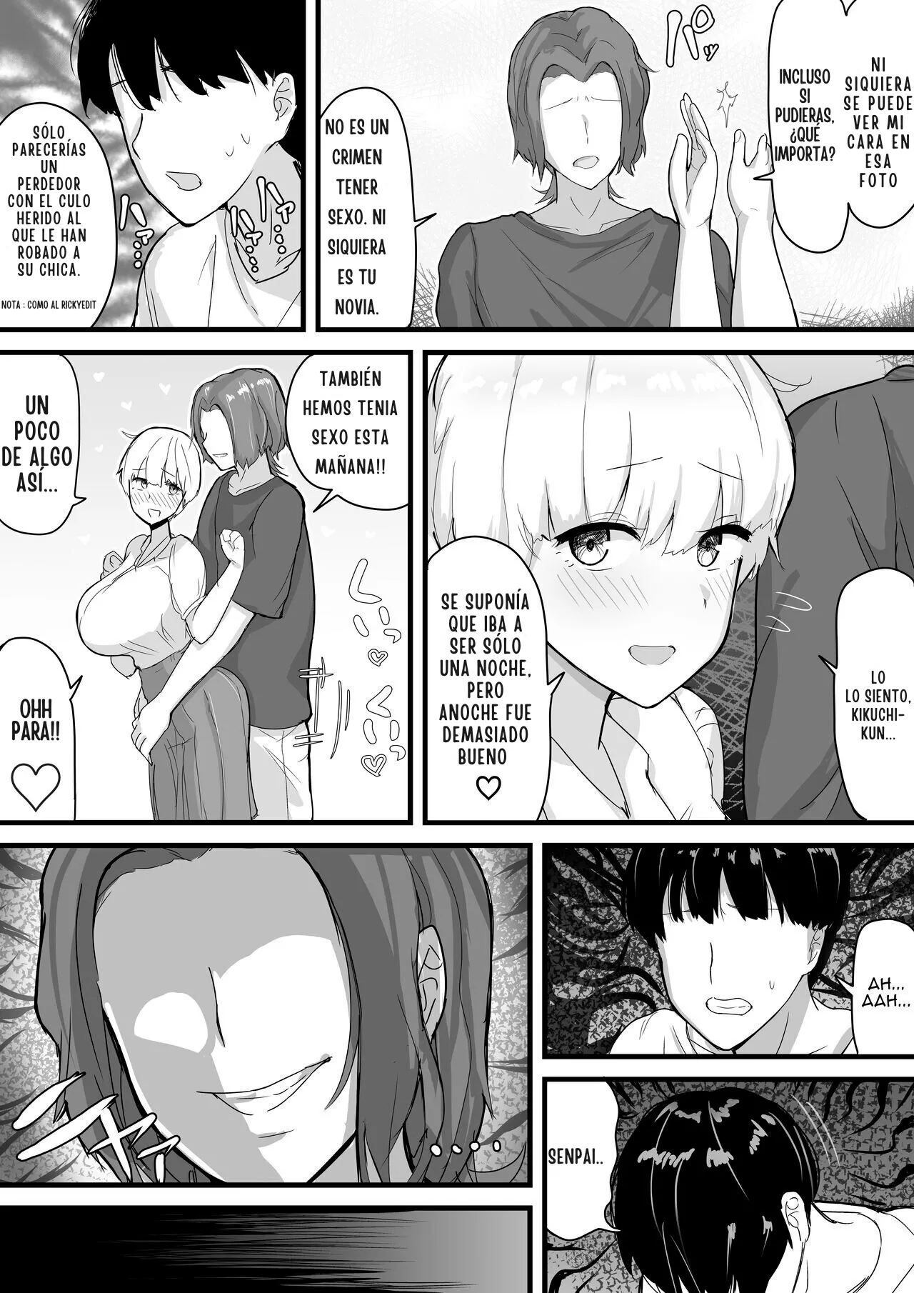 Dekachichi senpai, pottode no ikemen otoko (haiyuu) ni assari NTR | Mi Senpai Tetona se Vuelve una Facilota con un Hombre (Actor) Guapo - Page 17
