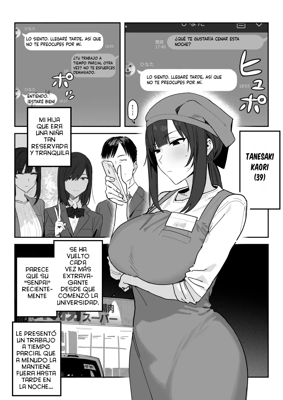 Tanesaki Kaori (39), Musume no Kawari ni Doujin AV Debut | Takesaki Kaori (39) Hace su Debut en un Douji AV en Lugar de su Hija - Page 2