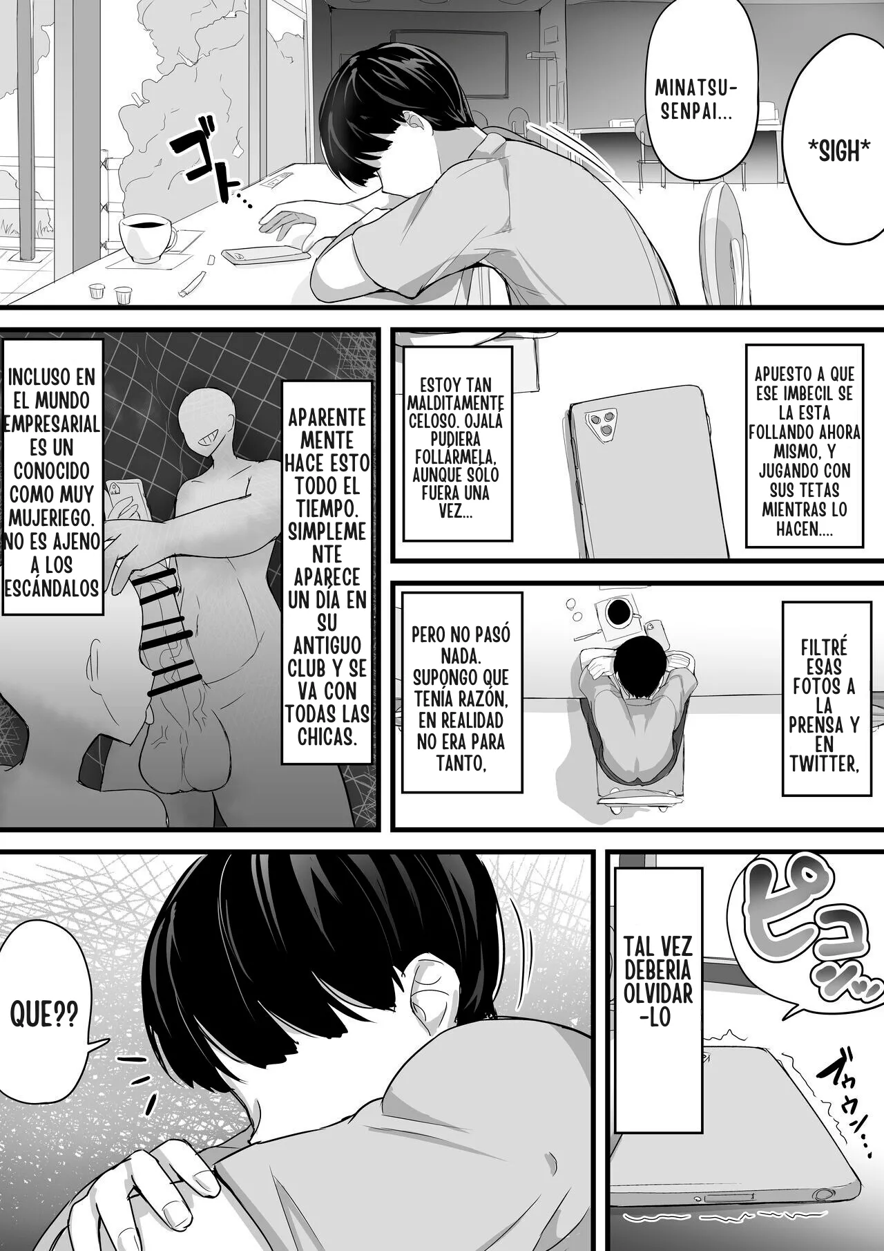 Dekachichi senpai, pottode no ikemen otoko (haiyuu) ni assari NTR | Mi Senpai Tetona se Vuelve una Facilota con un Hombre (Actor) Guapo - Page 21