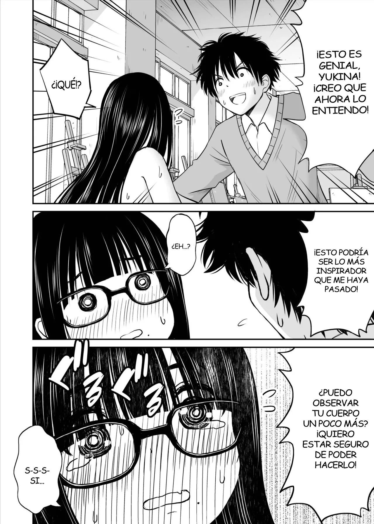 Bijutsubu no Kyonyuu Kouhai ga Nude Model ni Natta Kekka Amari ni Ero Sugite Ore no Geijutsu ga Bakuhatsushita Hanashi | La Kouhai de Pechos Grandes que se Desnudo para Ser mi Modelo de Dibujo - Page 25