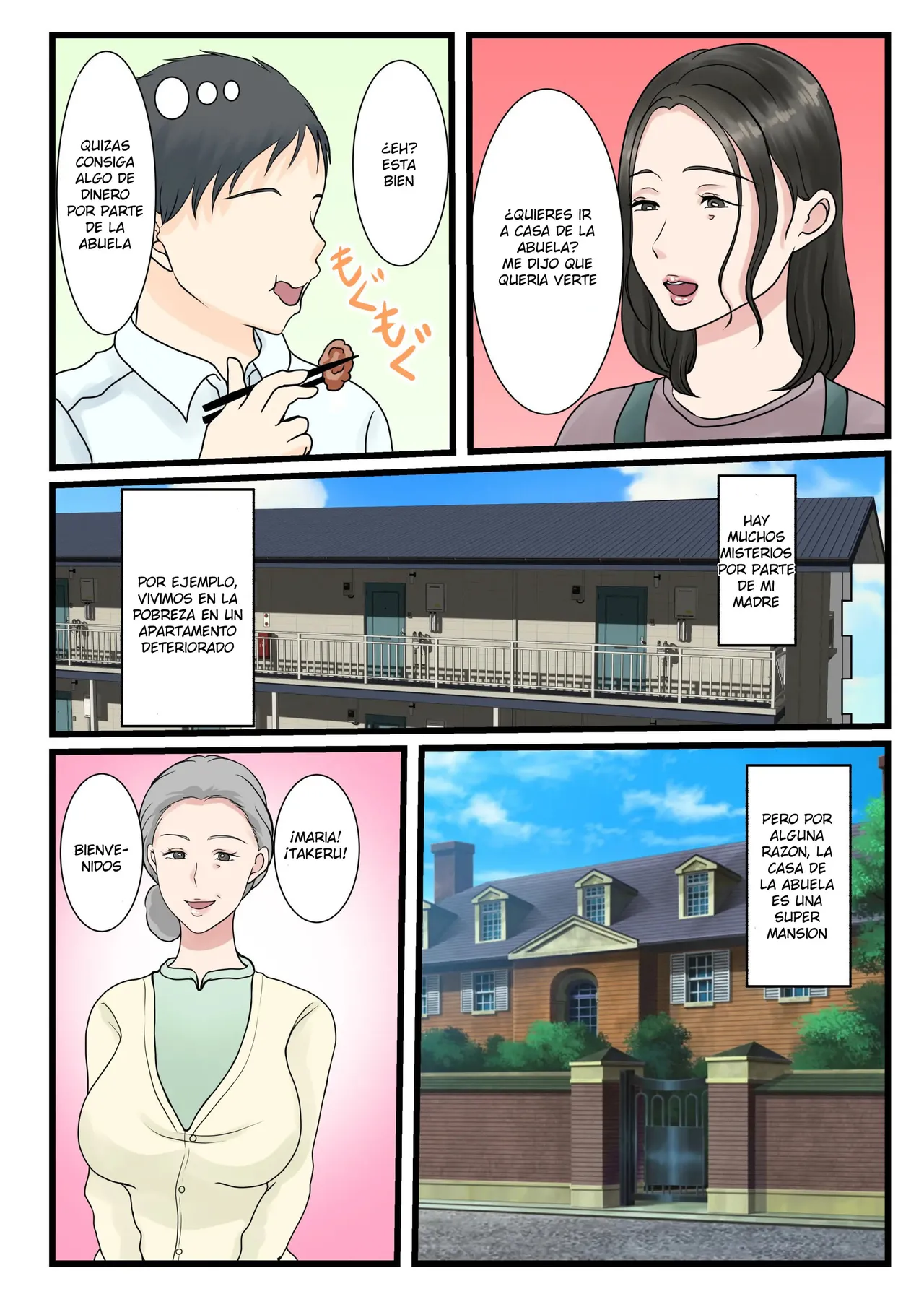 hojo no Haha wa Musuko ni Dakarete Ko o Haramu | Una Madre Virgen ConsibeE Un Hijo Con Su Hijo - Page 4