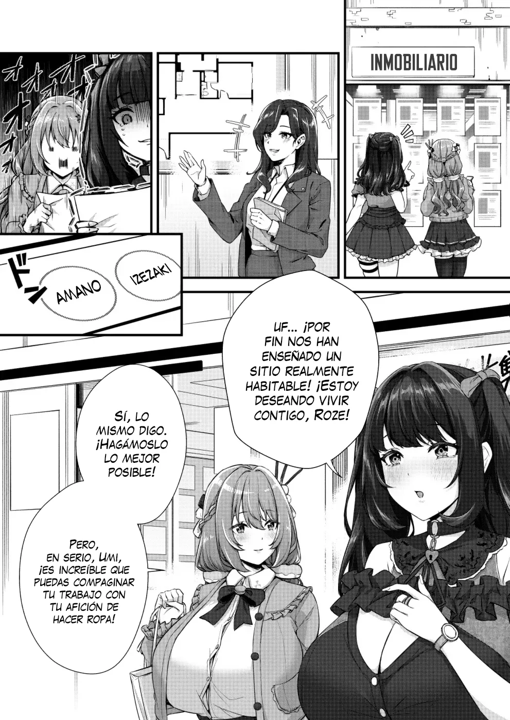 Chobakunyuu de Bonyuu Taishitsu no Watakushi to Hara ni Ichimotsu o Kakushite iru Jiraikei Joshi no Dousei Seikatsu | Vida de Convivencia Entre Una Chica de Grandes Tetasque Lactan y Una Chica con Un Gran Bulto - Page 5