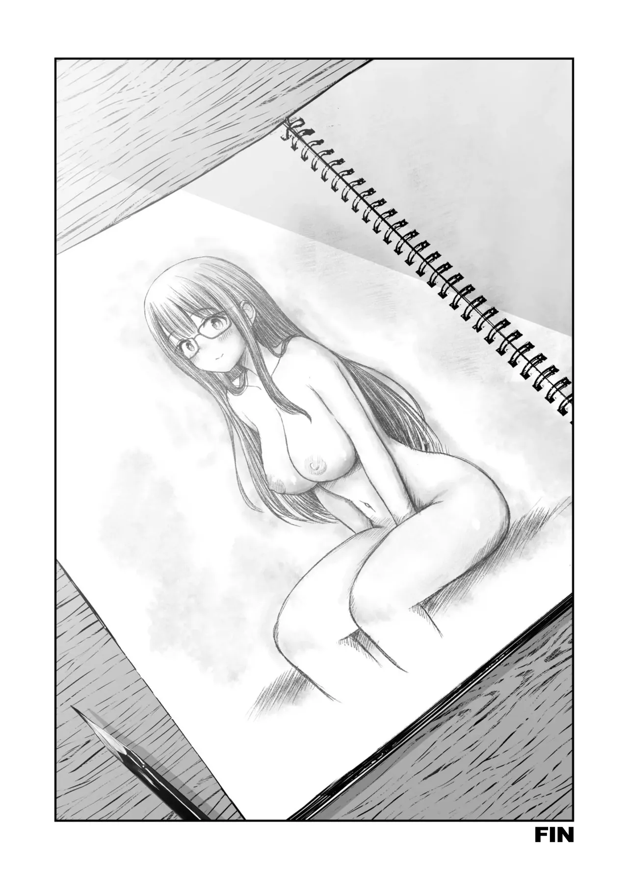 Bijutsubu no Kyonyuu Kouhai ga Nude Model ni Natta Kekka Amari ni Ero Sugite Ore no Geijutsu ga Bakuhatsushita Hanashi | La Kouhai de Pechos Grandes que se Desnudo para Ser mi Modelo de Dibujo - Page 51