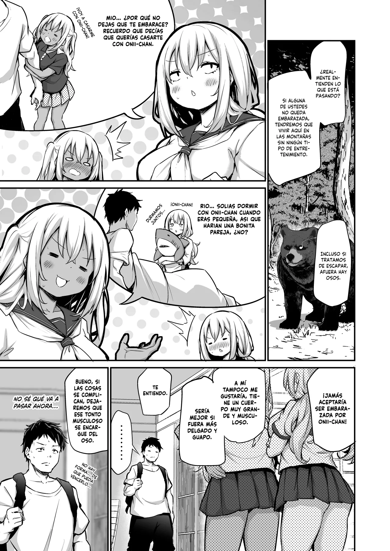 Imouto-tachi o Haramasenai to Derarenai Mura | Un Pueblo del que no Puedo Salir a Menos que Embarace a Mis Hermanas - Page 6