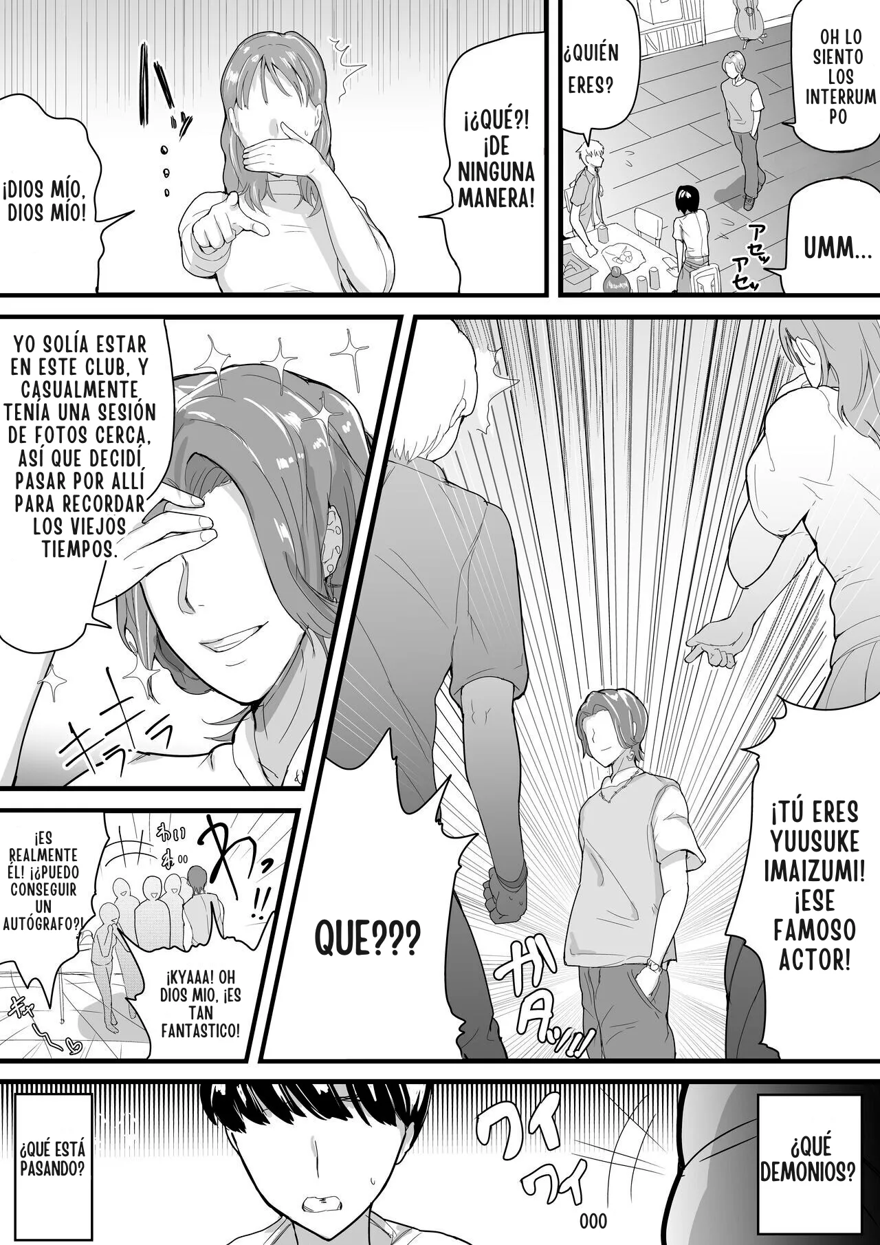 Dekachichi senpai, pottode no ikemen otoko (haiyuu) ni assari NTR | Mi Senpai Tetona se Vuelve una Facilota con un Hombre (Actor) Guapo - Page 6