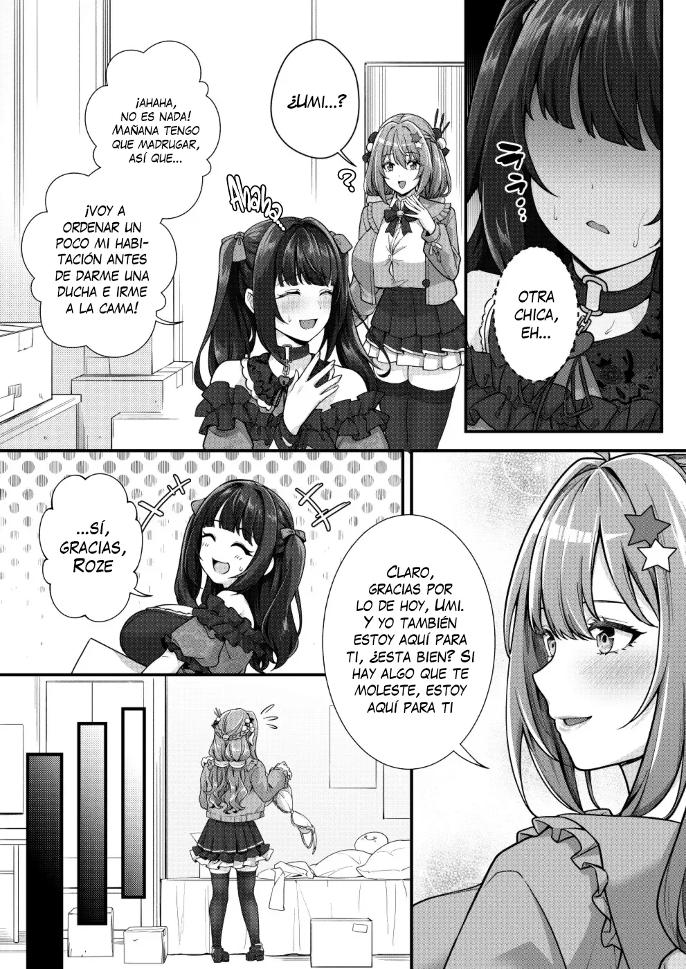 Chobakunyuu de Bonyuu Taishitsu no Watakushi to Hara ni Ichimotsu o Kakushite iru Jiraikei Joshi no Dousei Seikatsu | Vida de Convivencia Entre Una Chica de Grandes Tetasque Lactan y Una Chica con Un Gran Bulto - Page 7
