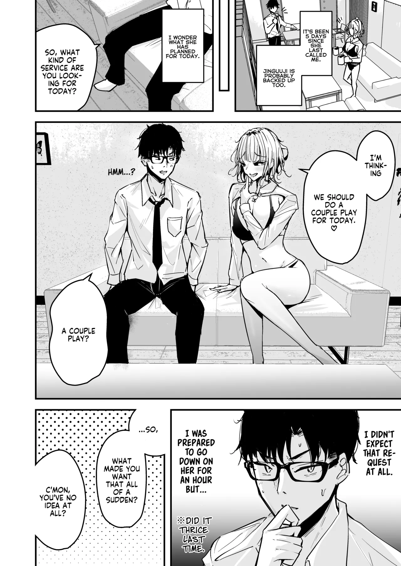 Kinpatsu Chounyuu Gal ni Gyaku DeliHeal Atsukai Sarete Iru Ore no Hanashi 2 | Blonde Gal with Huge Tits Treats Me Like a Manslut 2 - Page 4