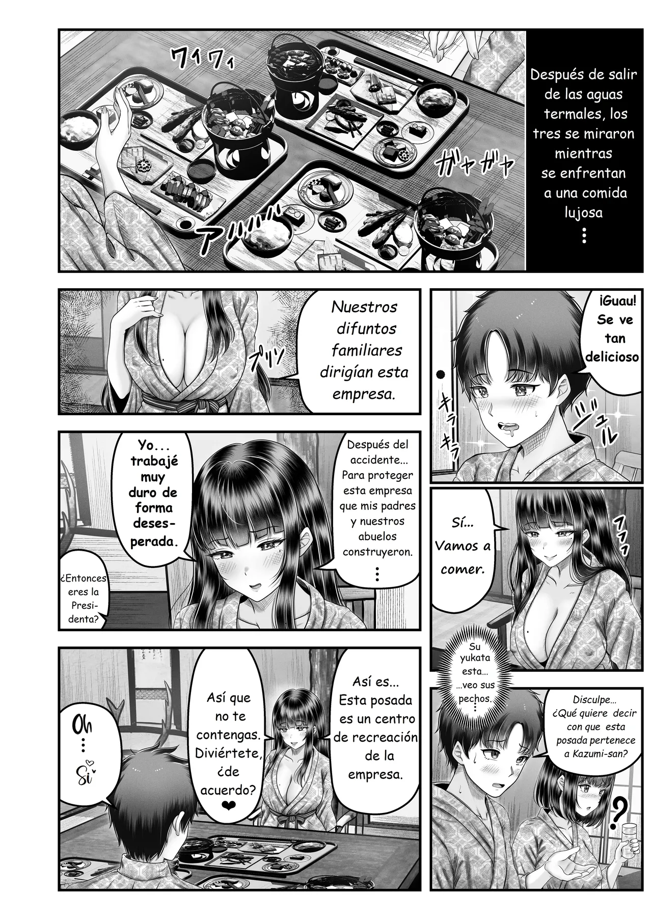 Sono Toshi no Hanareta Kurokami Shimai to Omeko suru Hanashi 2 ~Onsen Ryokou Hen~ | Una Historia de Dos Hermanas Viviendo Solas 2 ~Arco del Viaje a las Aguas Termales~ - Page 14