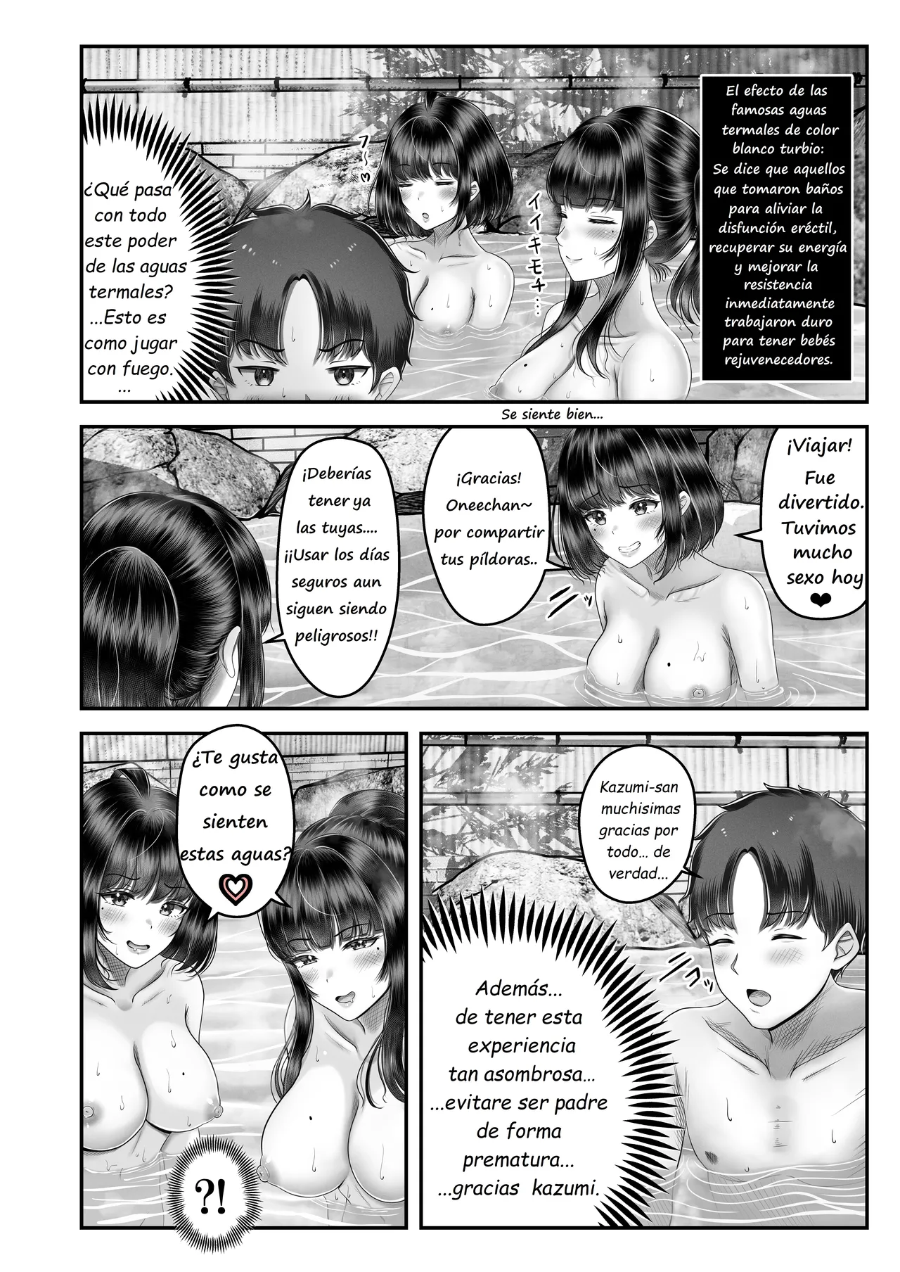 Sono Toshi no Hanareta Kurokami Shimai to Omeko suru Hanashi 2 ~Onsen Ryokou Hen~ | Una Historia de Dos Hermanas Viviendo Solas 2 ~Arco del Viaje a las Aguas Termales~ - Page 36