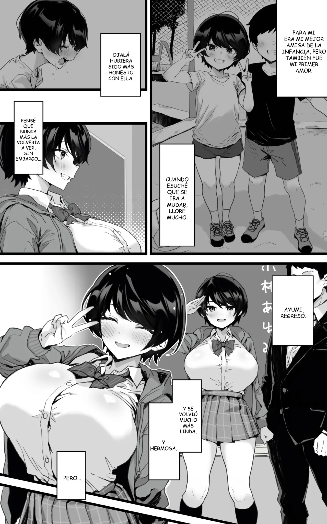 Muchimuchi Osananajimi ~ Kimi to Berochuu to Nakadashi to Paipan | Esponjosa Amiga de la Infancia ~ Tú, Tus Besos Apasionados, Tu Vagina Depilada y Muchos Creampies - Page 4