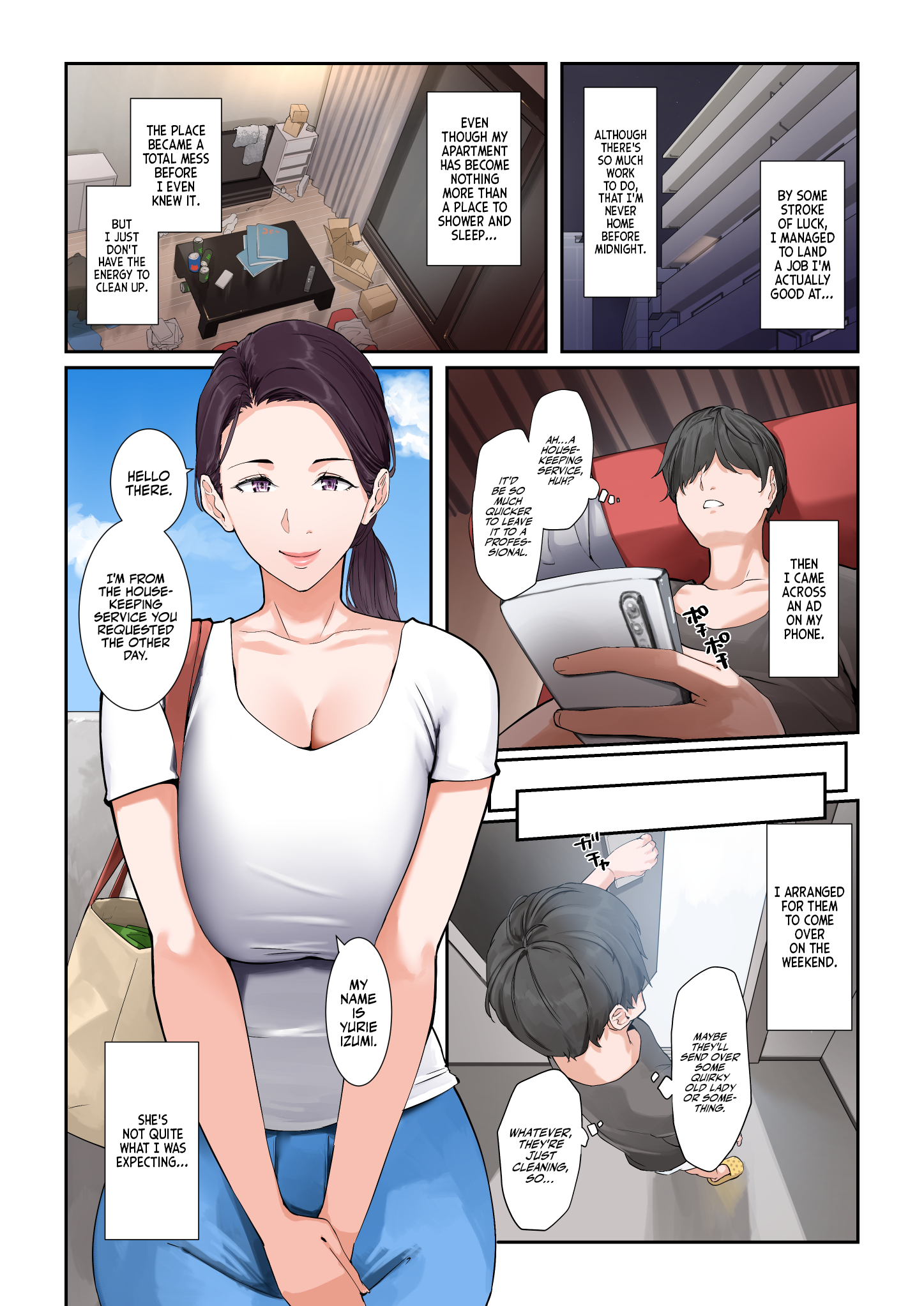 Daitai Nandemo Shite kureru Kaji Daikou no Yurie-san | Yurie-san, The Housekeeper Who Will Do Just About Anything - Page 4