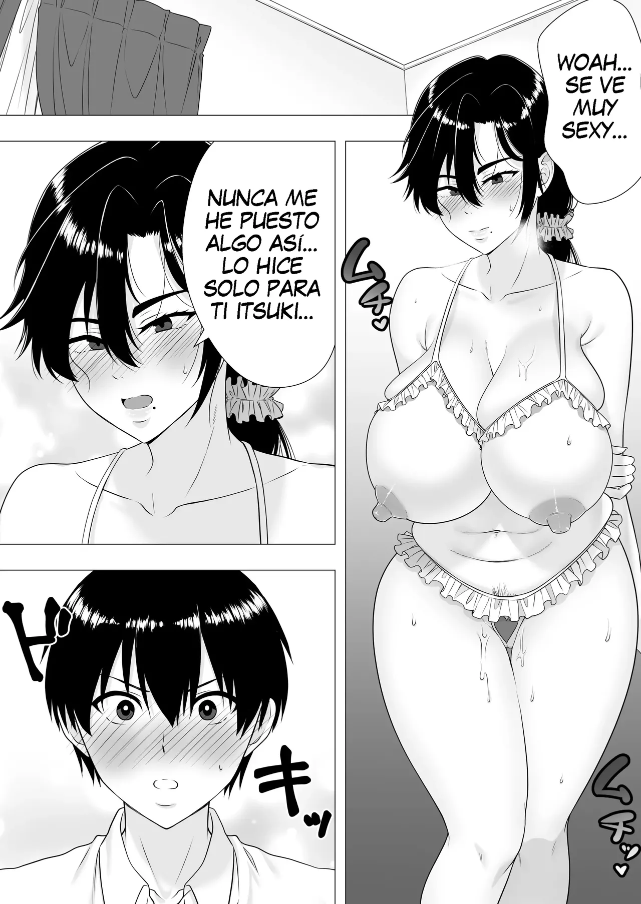 Kimottama Kaa-chan ~Genki Mama ga Boku no Dekachin ni Ochiru made~ | Una Vigorosa Madre ~Hasta Que La Enérgica Madre Caiga Ante Mi Gigante Pene~ - Page 52