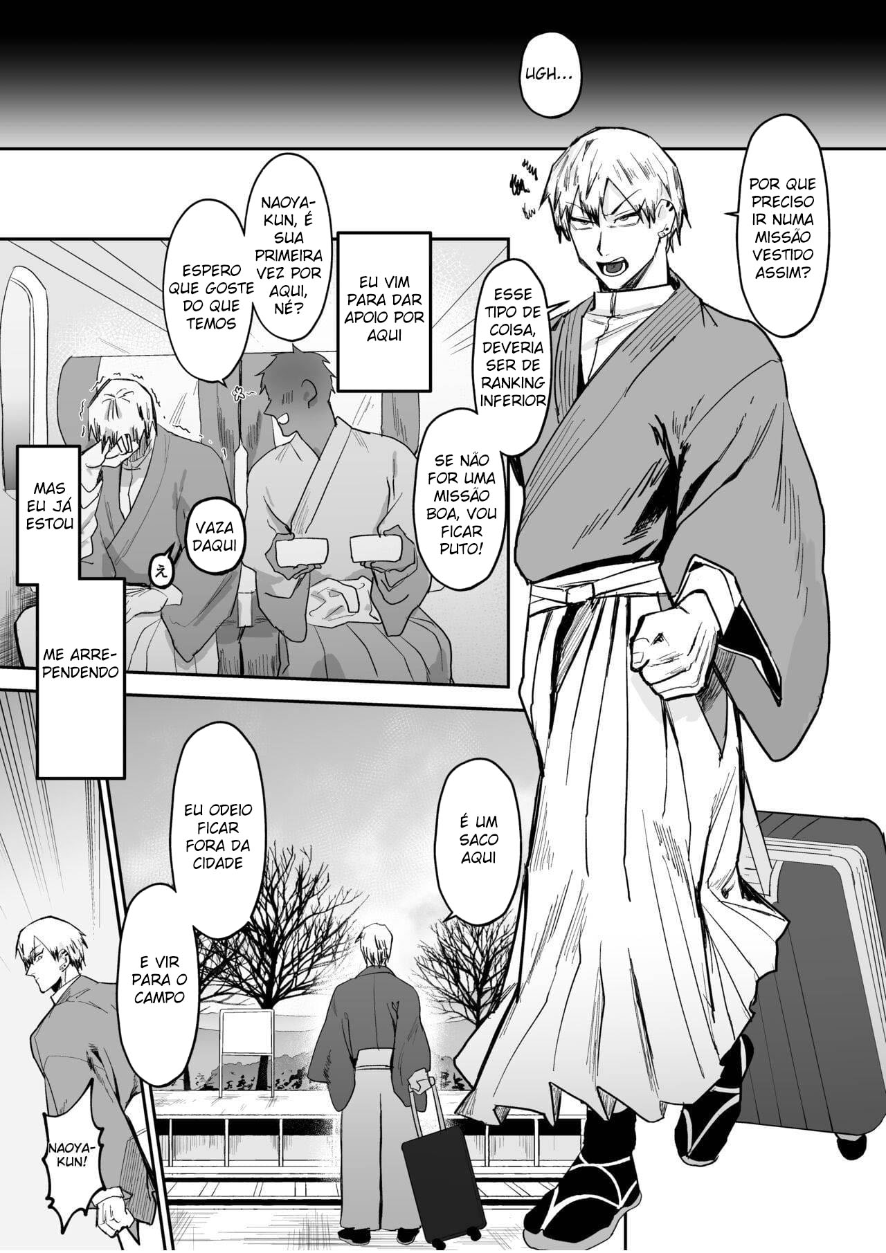 A História de Naoya, Que Cai Em Tentação Para O Tiozão da Hipnose - Page 3