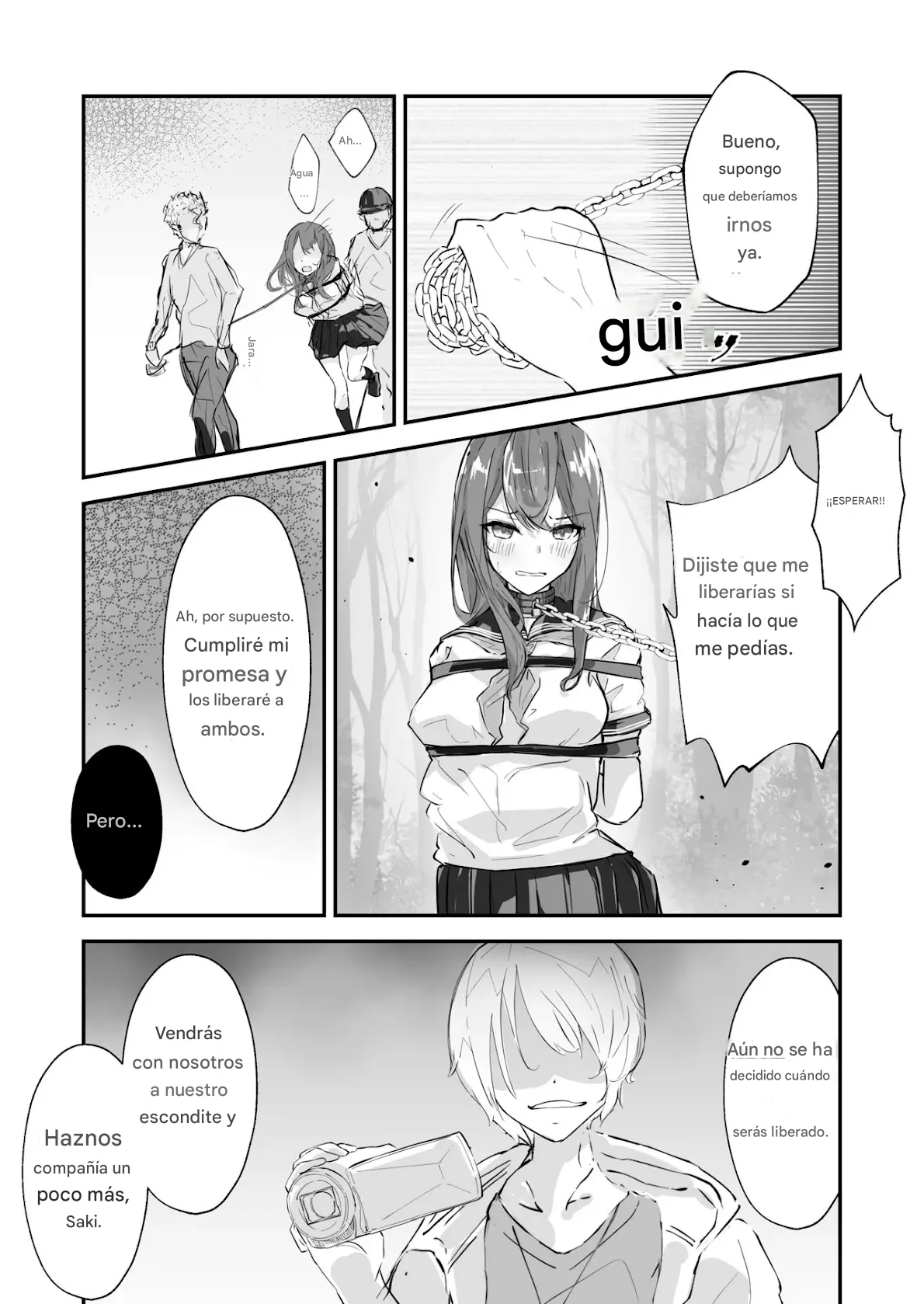 JK Kuppuku Kousoku ~Aikidou Shoujo ga Maketa Hi~ | Restricción y Sometimiento de una JK ~El Día en que la Chica de Aikido Perdió~ - Page 35
