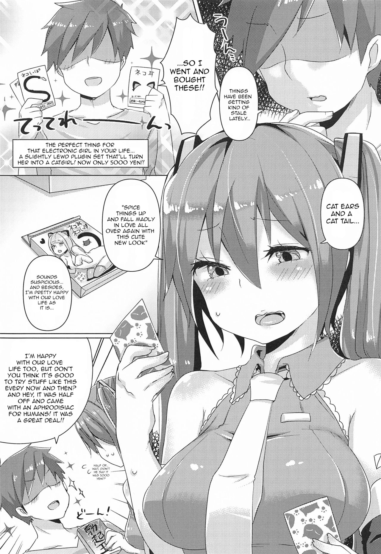 Miku-chan ni Nekomimi toka Plug in Shite Ichaicha Suru Hon - Page 3