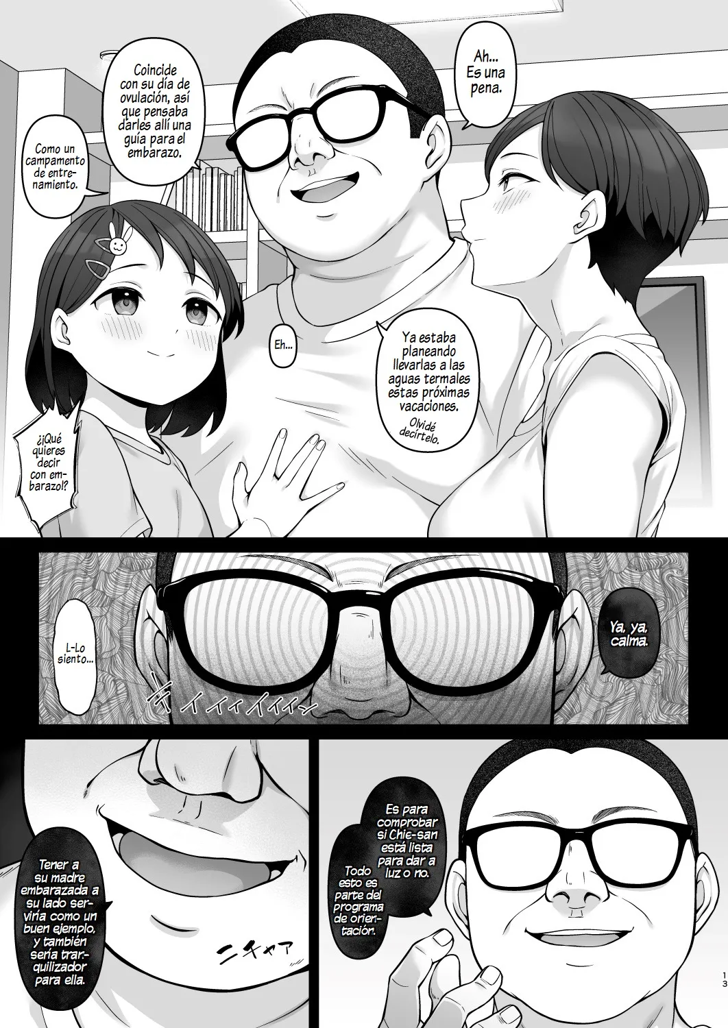 Sasaki-ke Saimin NTR Oyakodon 2 -Ninshin Shidou Hen- | La Infidelidad Hipnótica de la Madre y la Hija de la Familia Sasaki 2 -Guía de Embarazo- - Page 12