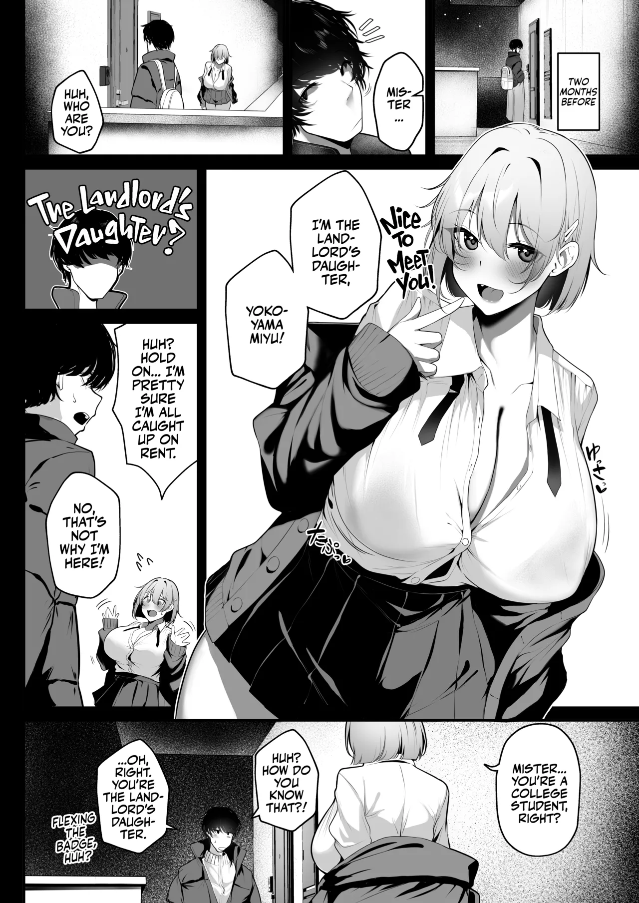 Ooya no Musume no Kyonyuu Gal ni Benkyou Oshietara Ecchi Shite Kureta Hanashi | The Landlord’s Big-Tittied Gyaru Daughter Lets me have Sex in Exchange for Private Lessons! - Page 4