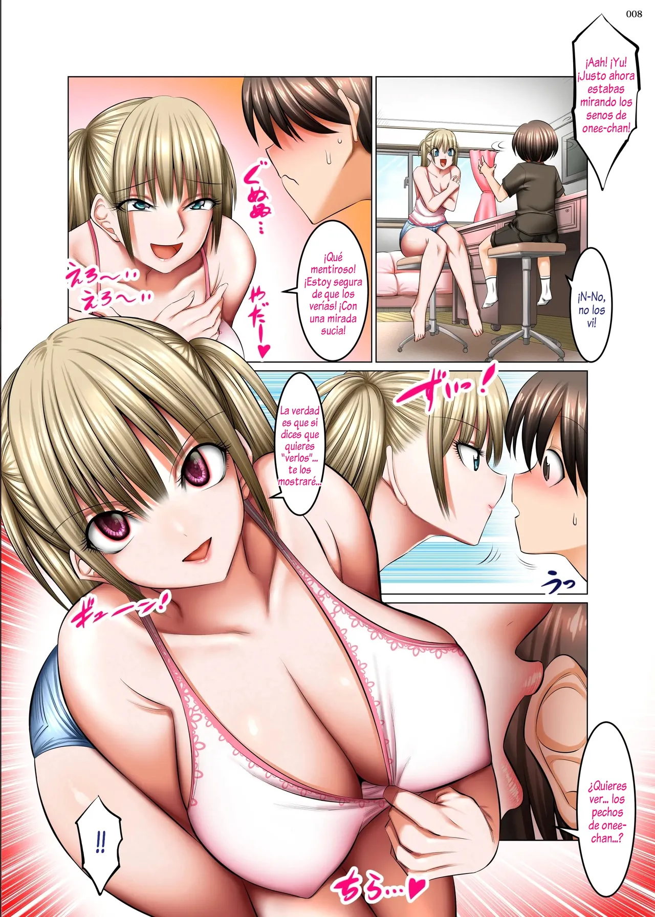 Otonari-san wa Inran Kinpatsu Succubus Oyako | Mis Vecinas Son Una Madre E Hija Sucubos Rubias Y Lascivas - Page 7