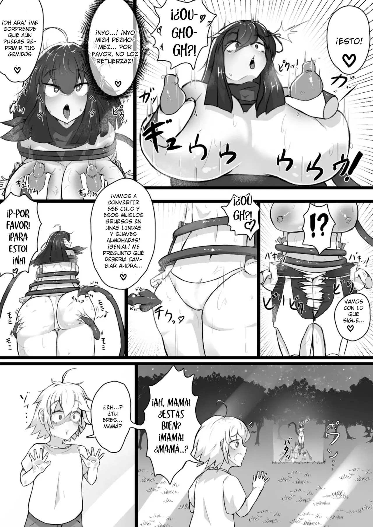 Akuochi Gal Succubus ni Kaerareta ni Gyaku Rape Sareru Hanashi | Mi Mamá fue Convertida en una Malvada Gyaru Súcubo ¡Violación Inversa de mi Prpia Madre! - Page 17