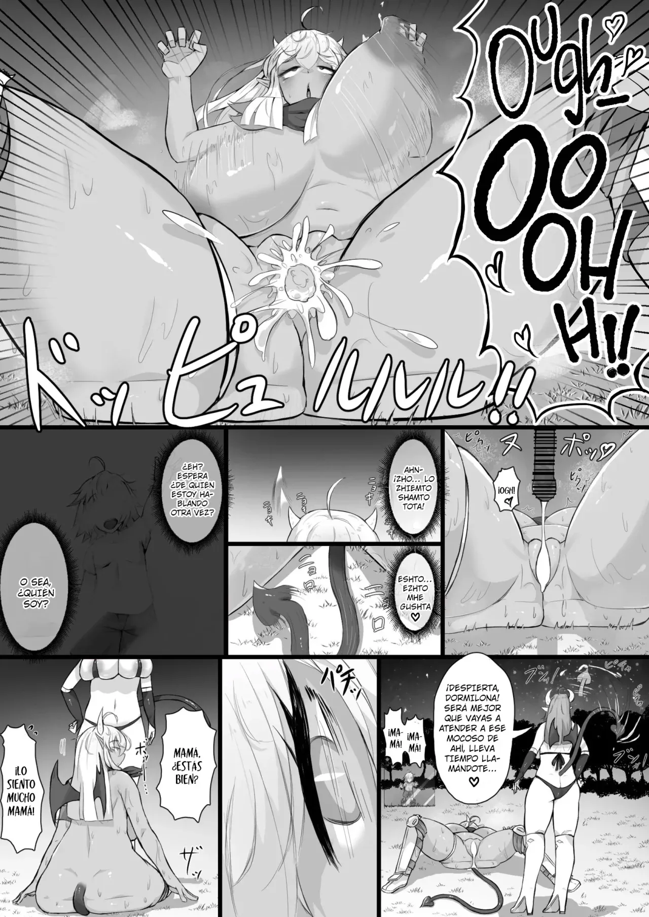 Akuochi Gal Succubus ni Kaerareta ni Gyaku Rape Sareru Hanashi | Mi Mamá fue Convertida en una Malvada Gyaru Súcubo ¡Violación Inversa de mi Prpia Madre! - Page 22