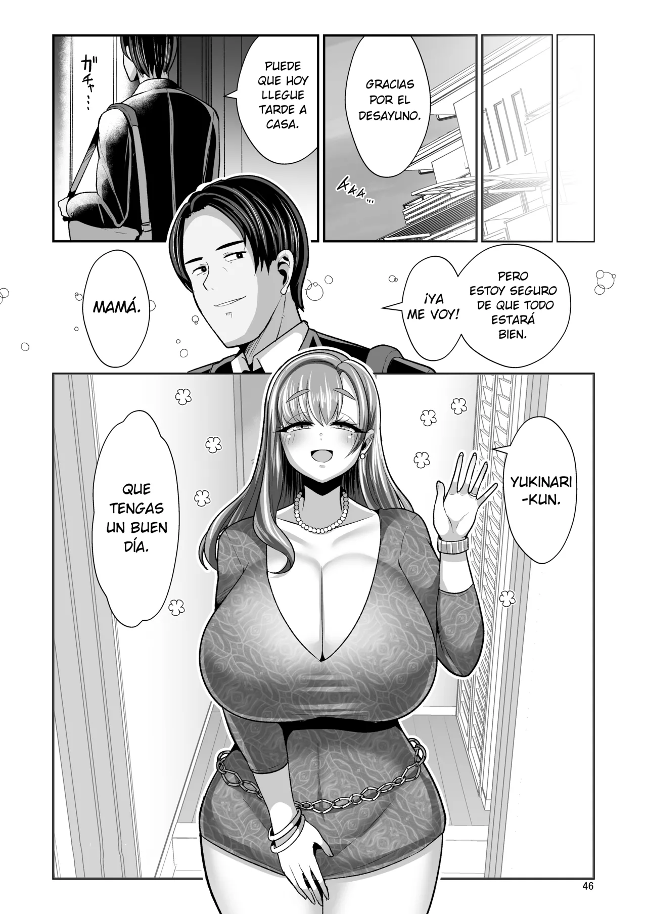Yurufuwa Kyonyuu no Toshishita Mama to Aisaretakatta Oji-san no Ore - Page 47