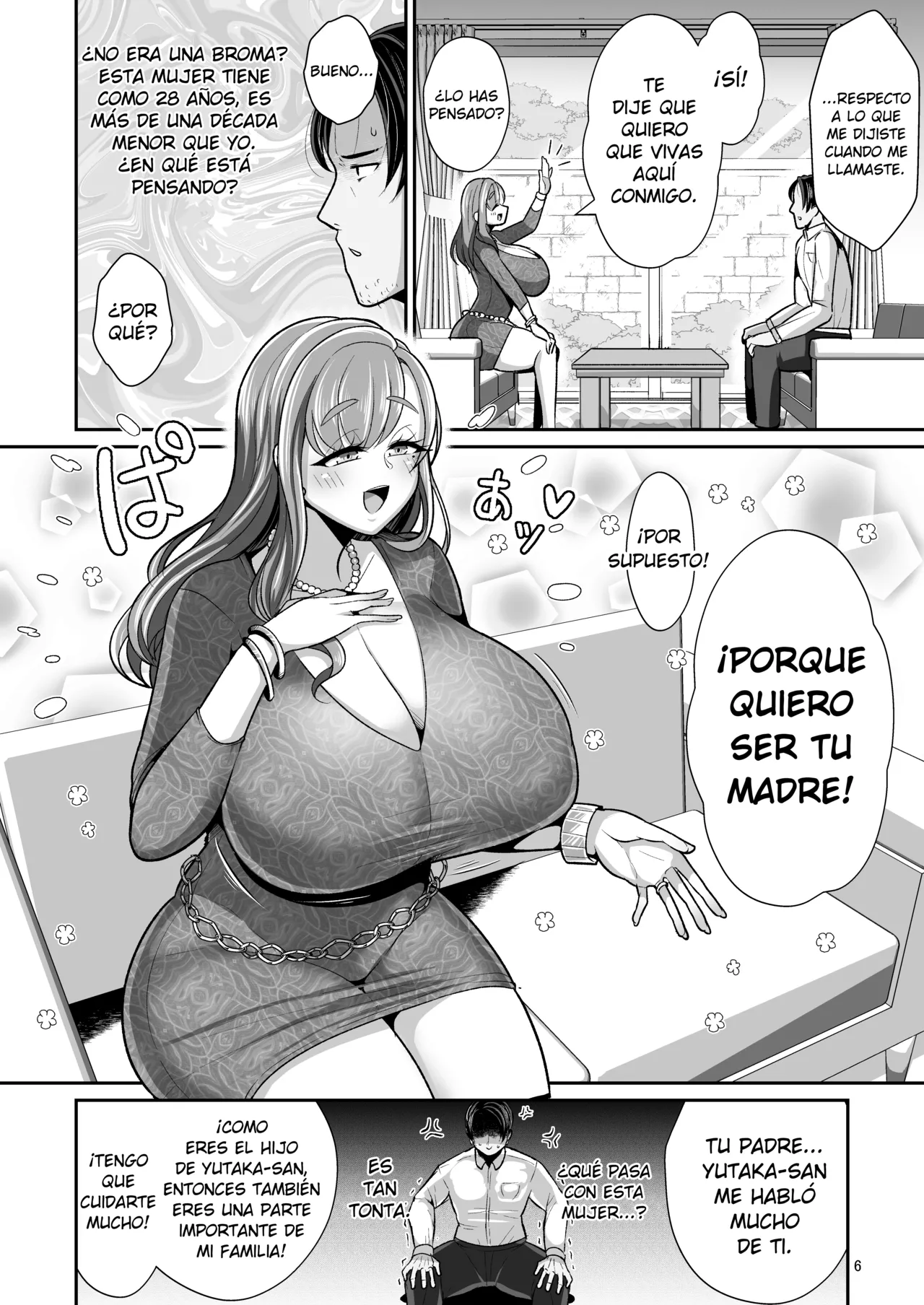 Yurufuwa Kyonyuu no Toshishita Mama to Aisaretakatta Oji-san no Ore - Page 7