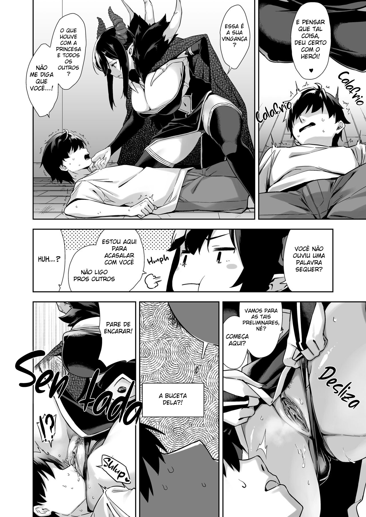 A Rainha Demônio Intrusa e Uma Vida de Sexo Intenso Sem Camisinha Ao Lado Dela - Page 9