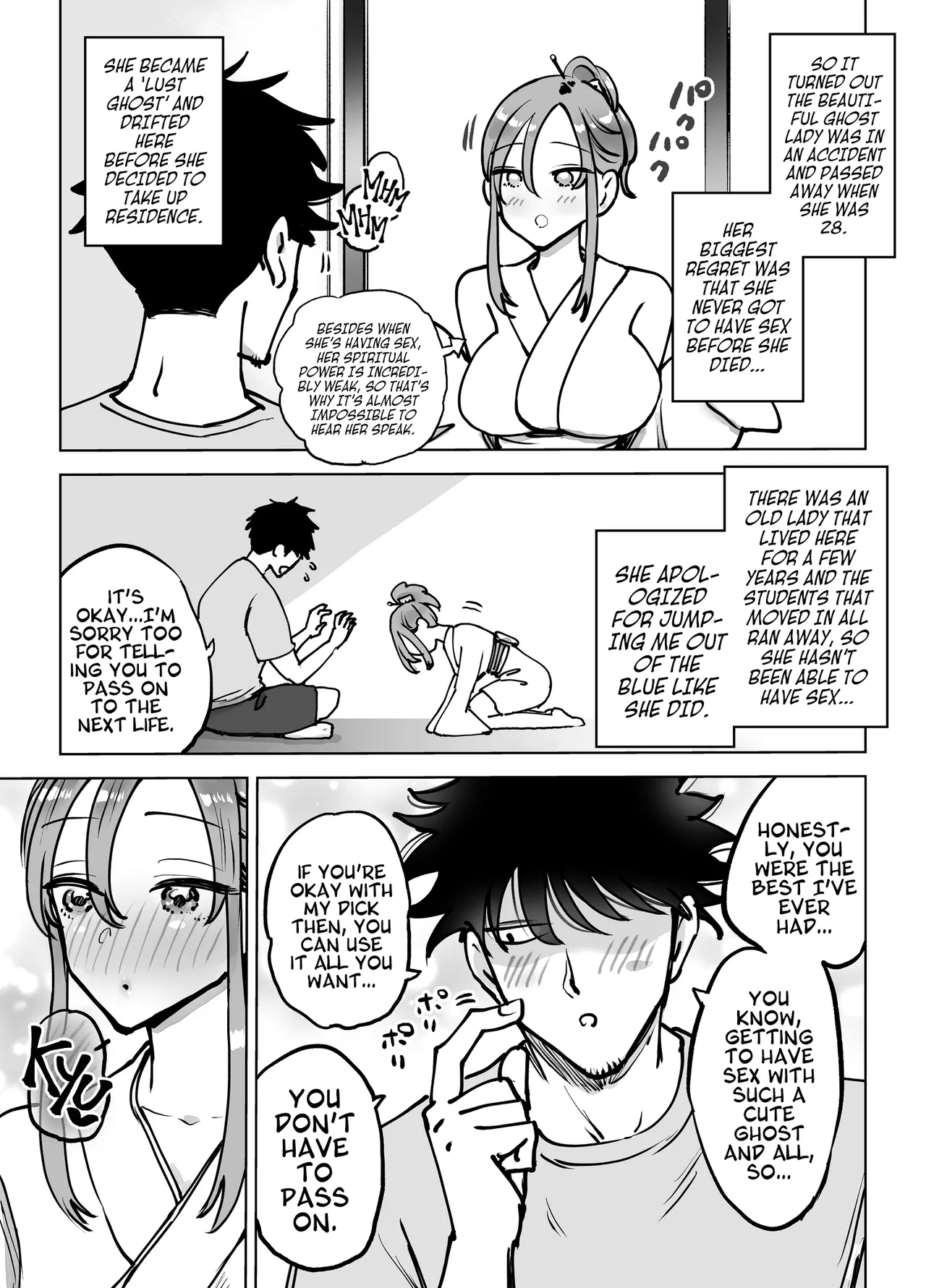 Seiyoku Tsuyo Sugi Naga Chichi Yuurei-chan ni Shinu Sunzen Made Shiboritora Reru Hanashi - Page 39