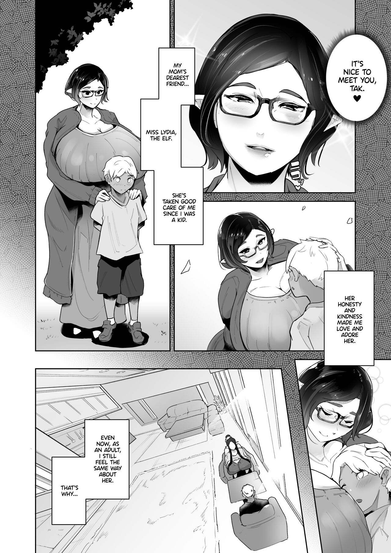 Mucchiri Dekachichi Elf no Oba-san to Ano Hi Kawashita Sukebe de Ecchi na Yakusoku - Page 5