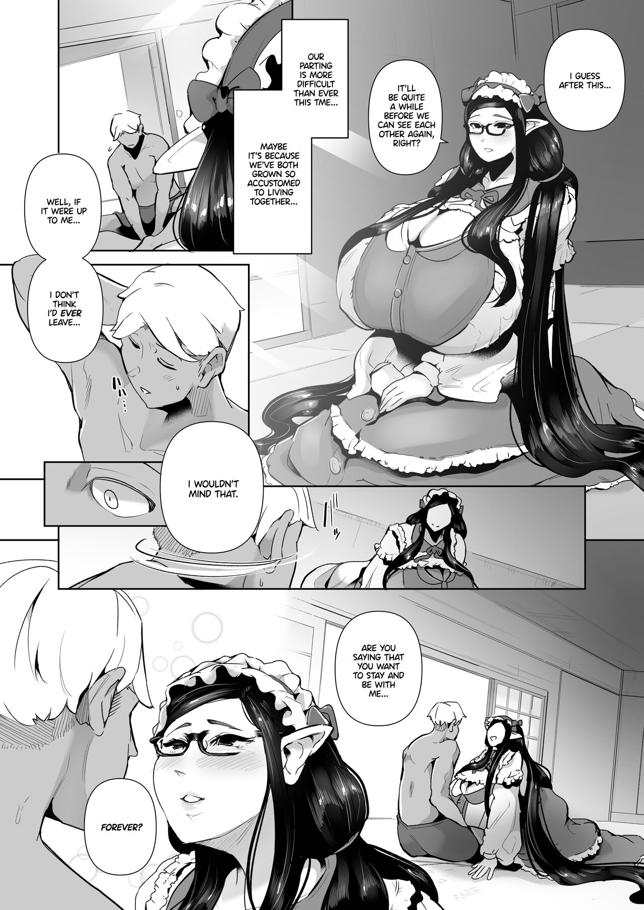 Mucchiri Dekachichi Elf no Oba-san to Ano Hi Kawashita Sukebe de Ecchi na Yakusoku - Page 39