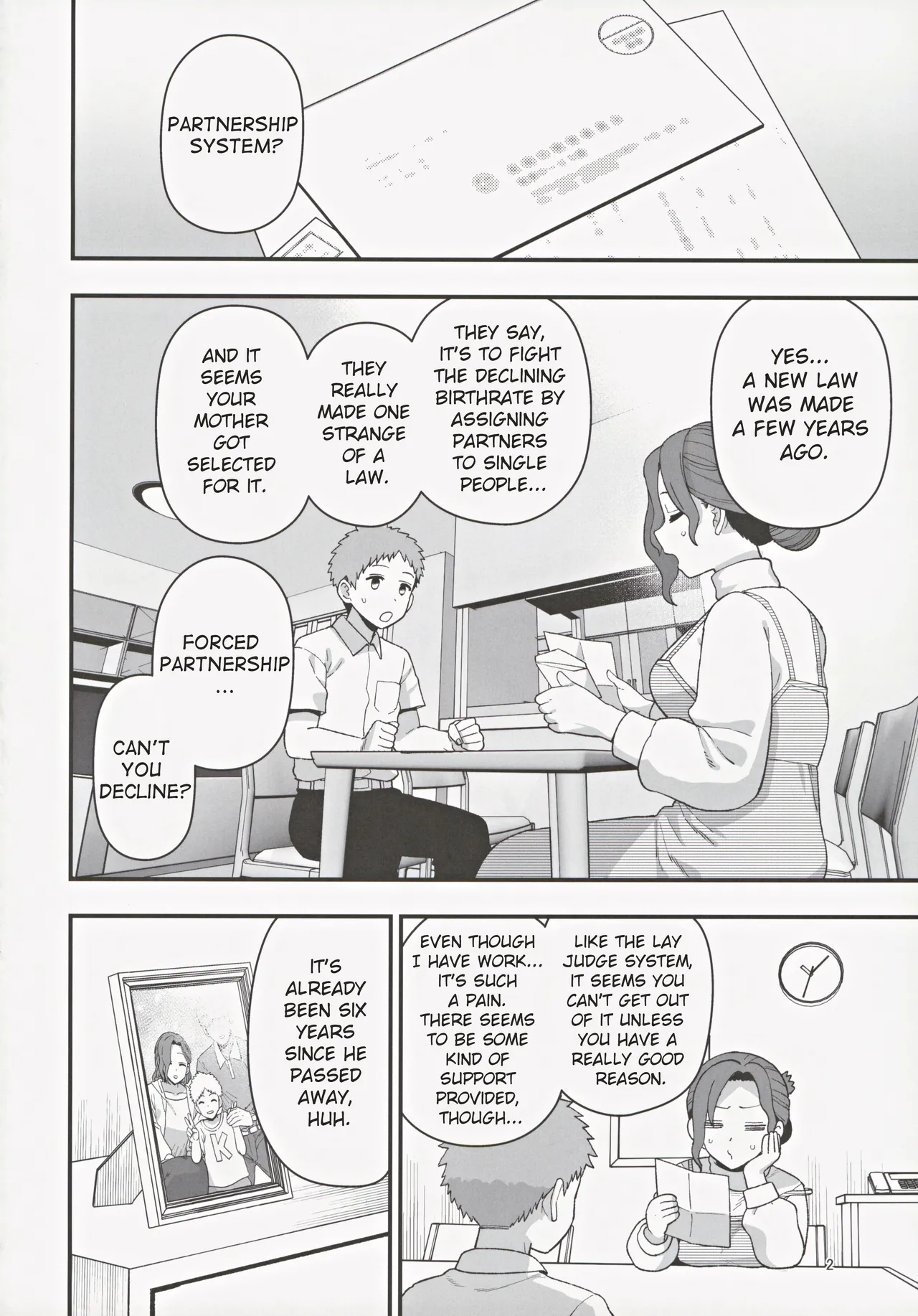 Shoushika Taisaku Partnership ni Erabarete Shimatta Haha to Osu | A Mother And A Stranger Male Chosen As Partners To Counter The Declining Birthrate - Page 3