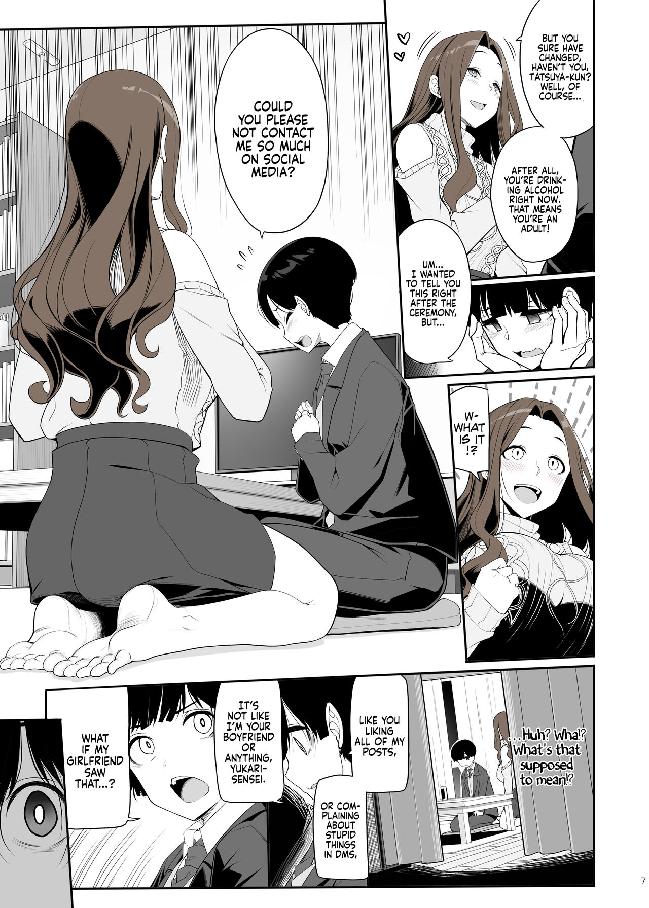 Ichizu na Onee-san to Saikaishitara Dosukebe Kyuukonsarete Sex Tsukeninaru Hanashi - Page 6