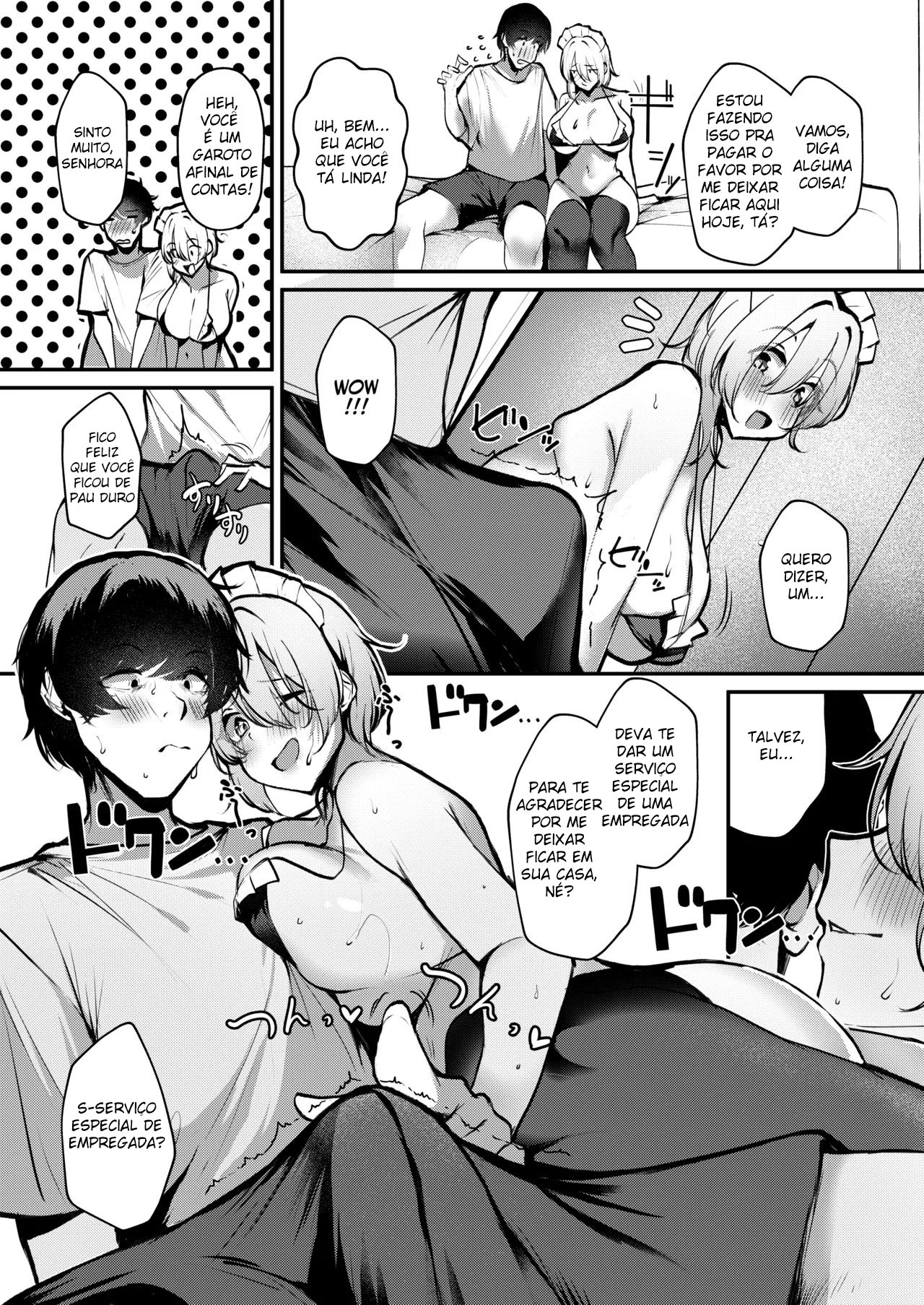 Uma Gyaru Peituda Perdeu O Último Trem e Vestiu um Biquíni de Empregada Doméstica em Troca de Passar a Noite - Page 10
