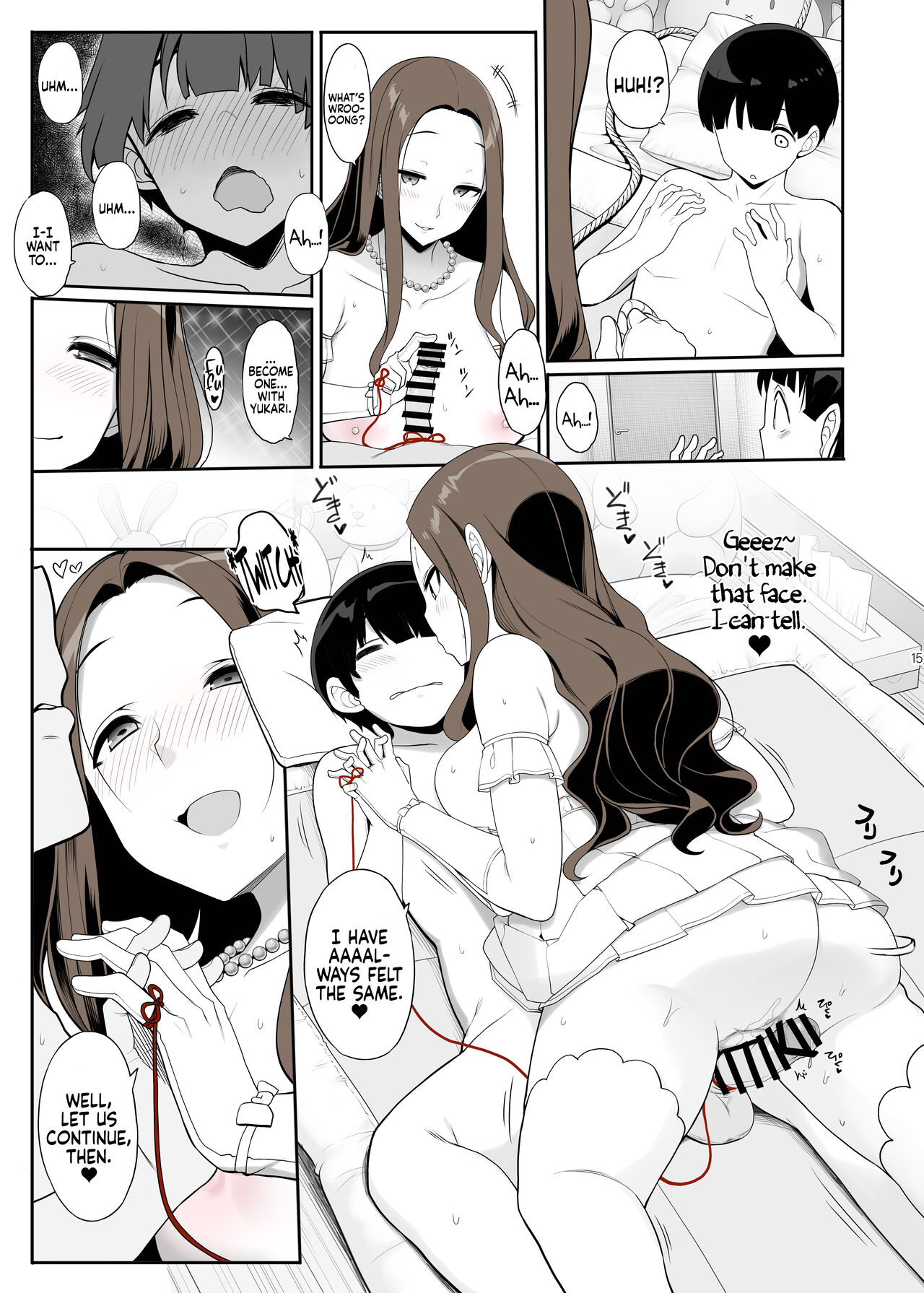 Ichizu na Onee-san to Saikaishitara Dosukebe Kyuukonsarete Sex Tsukeninaru Hanashi - Page 14