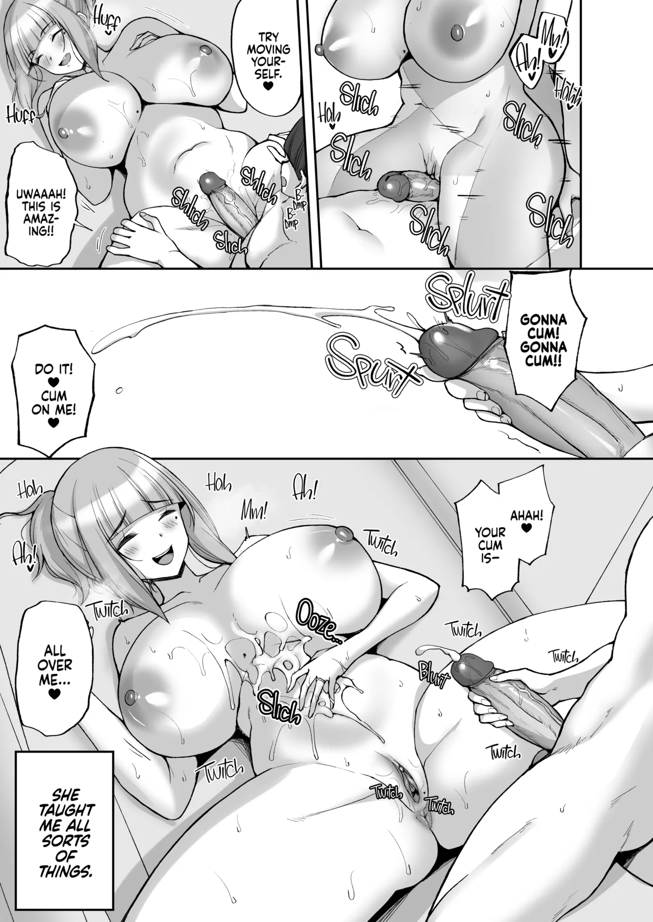 Hatsukoi no Bakunyuu Tomo Mama ga Yasashiku Sei no Tehodoki o Shitekureru Hanashi | Learning About Sex From My Friend’s Mom - Page 24