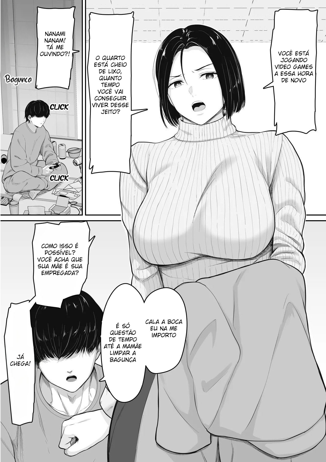 Uma História Sobre Como Eu, um Desempregado Que Sempre Brigava com Minha Mãe Corajosa Acabei Gozando Dentro Dela - Page 3
