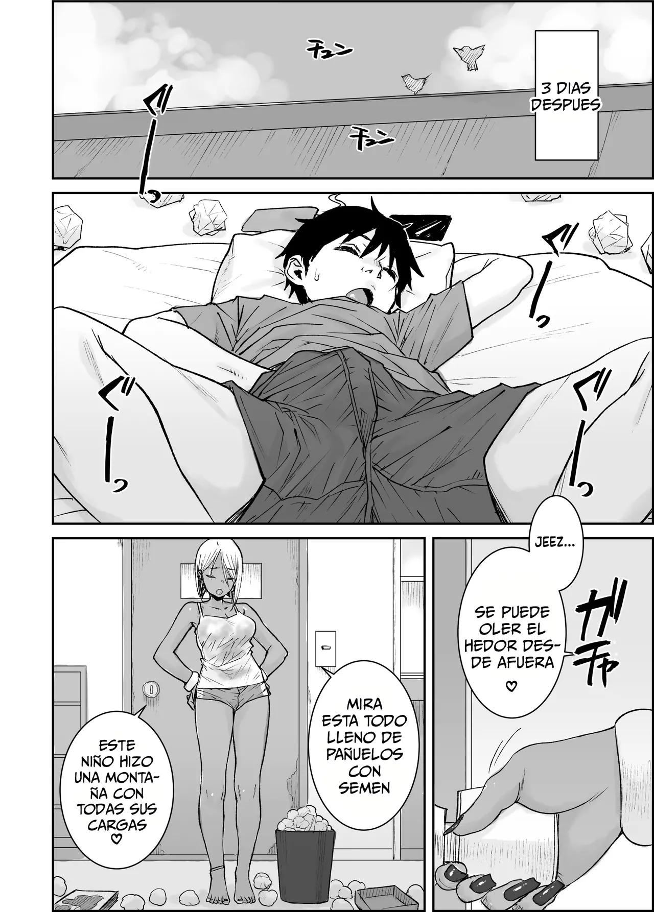 Daigakusei no Ore, Kuro Gal Bijo Kanrinin-San (35) no Hageshii Kuiuchi Kijoui de Nama Nakadashi shaimashita｜Yo, Un Humilde Universitario, Me Cogí A Mi Casera, Que Es Una Gyaru De Piel Morena (De 35 Años) - Page 5